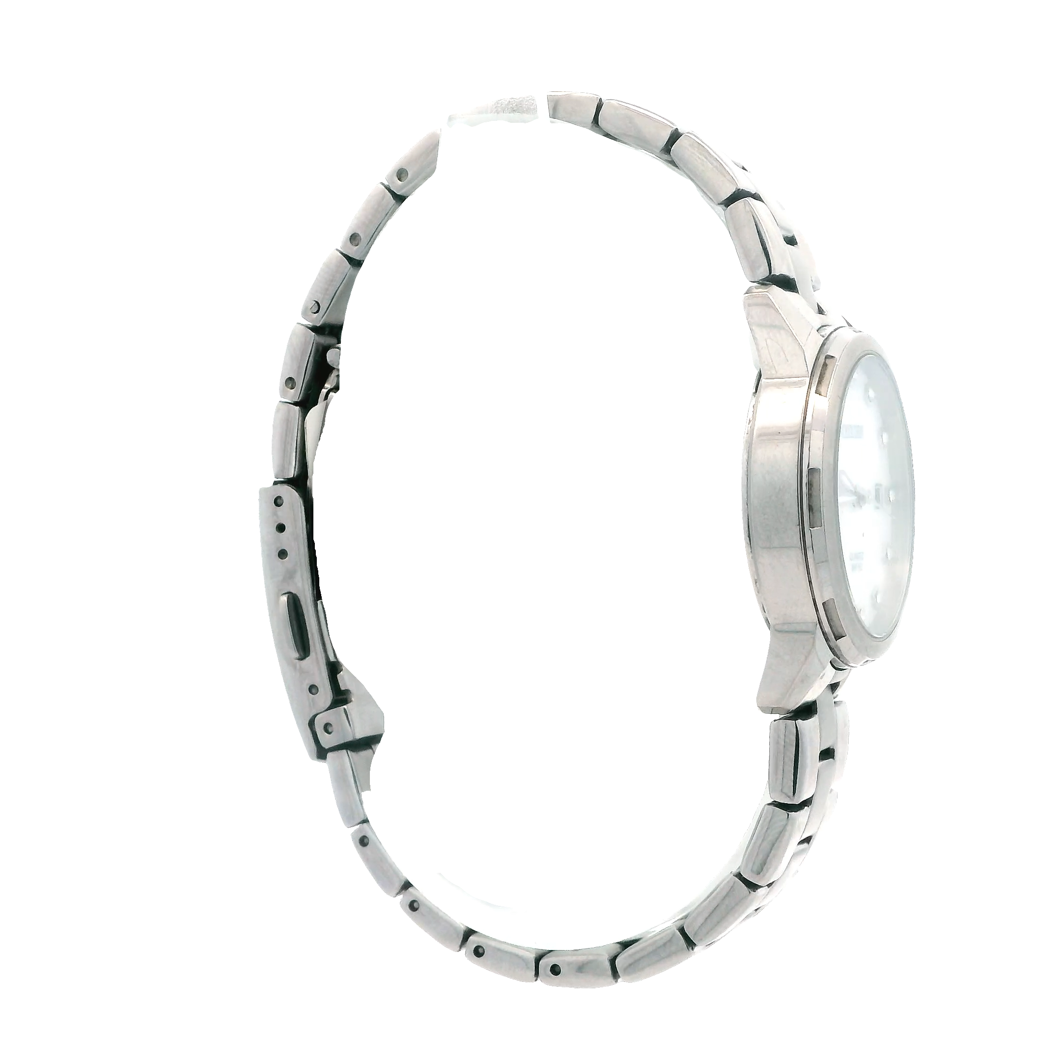 Steel Citizen With Pearl Face Wrist Watch