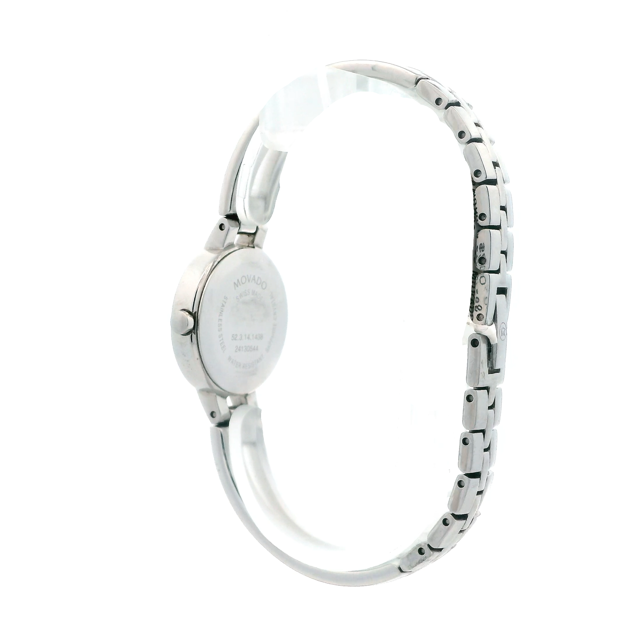 Movado Amorosa Stainless Steel Black Dial Quartz Analog Women's Watch