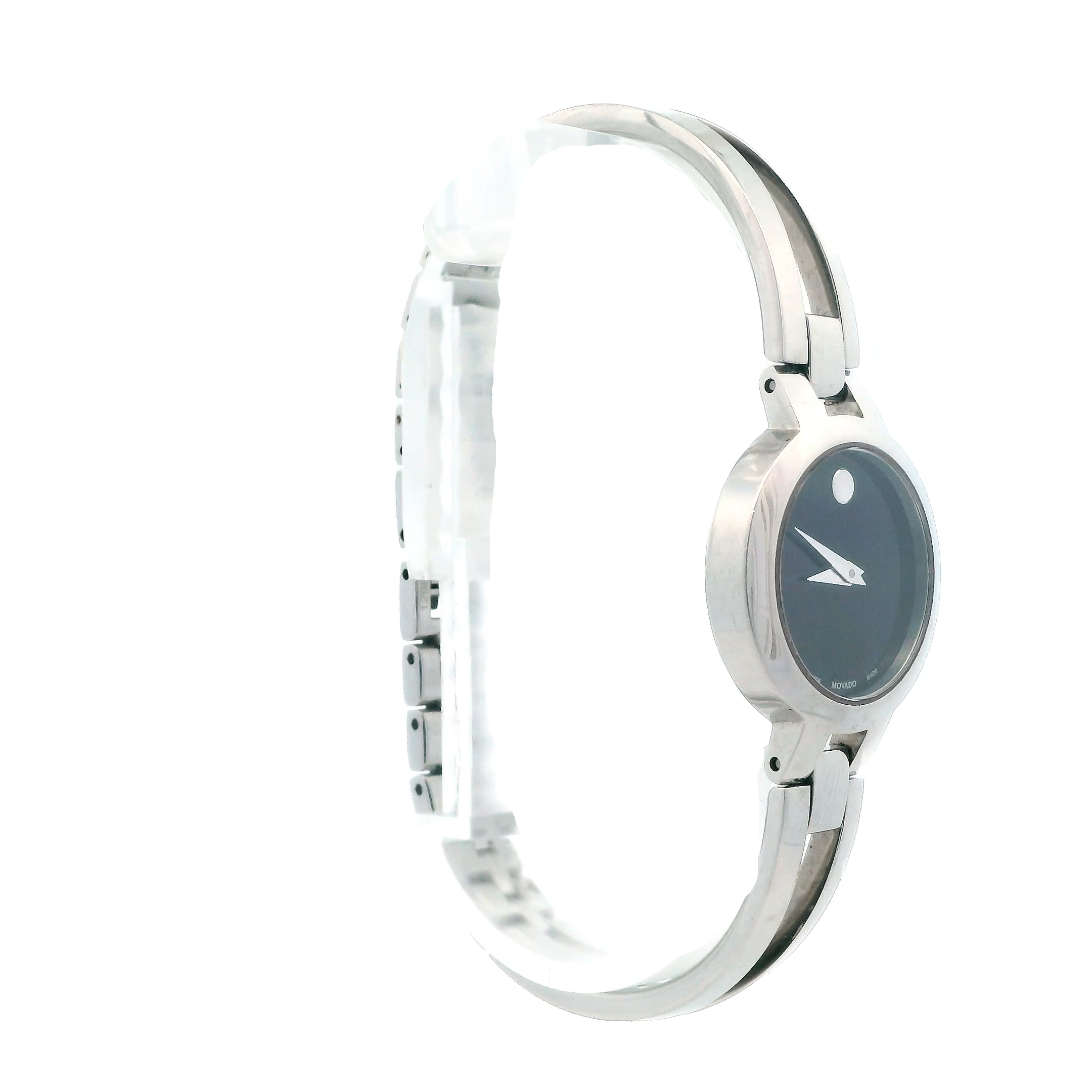 Movado Amorosa Stainless Steel Black Dial Quartz Analog Women's Watch