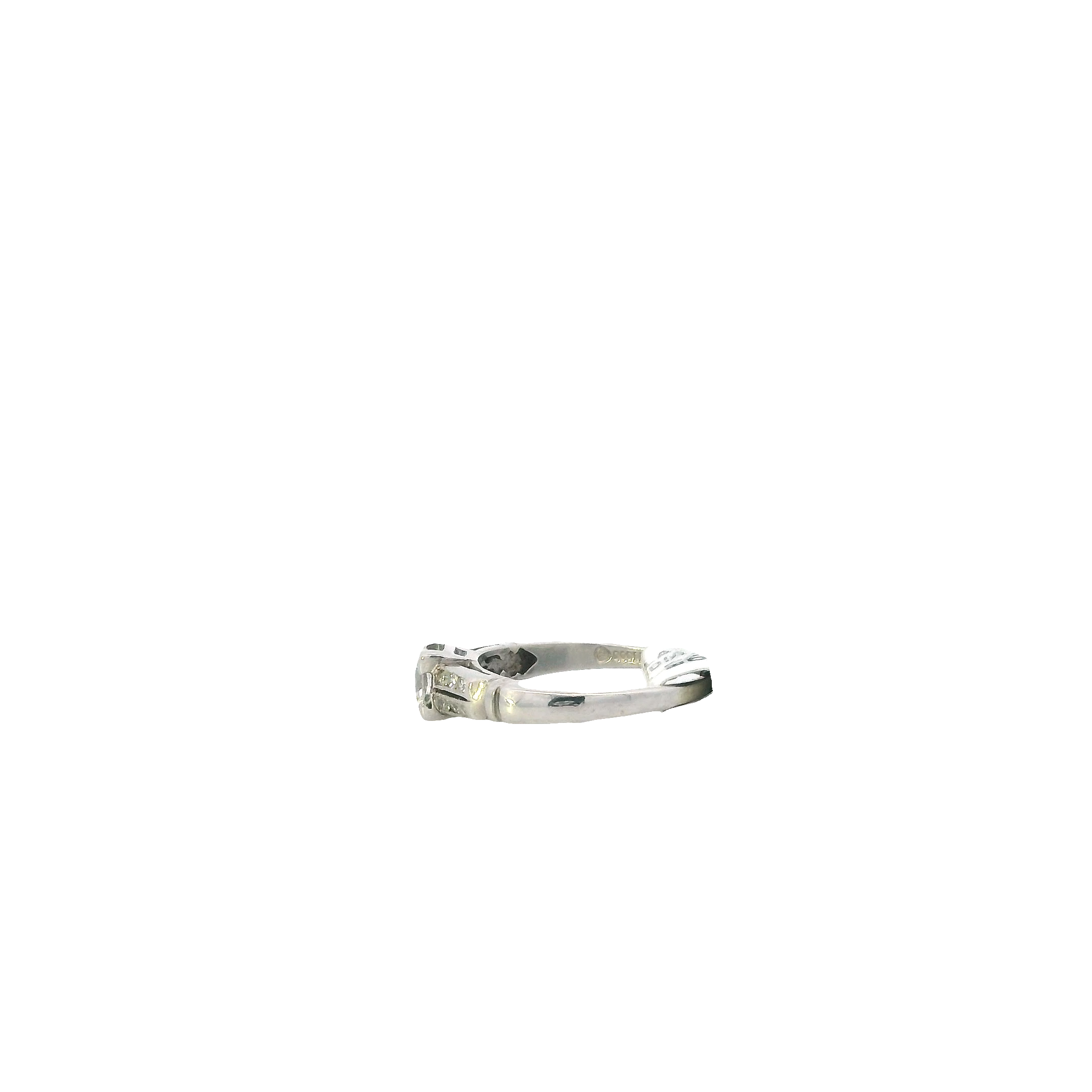 Platinum Diamond Women's Ring -0.42ct