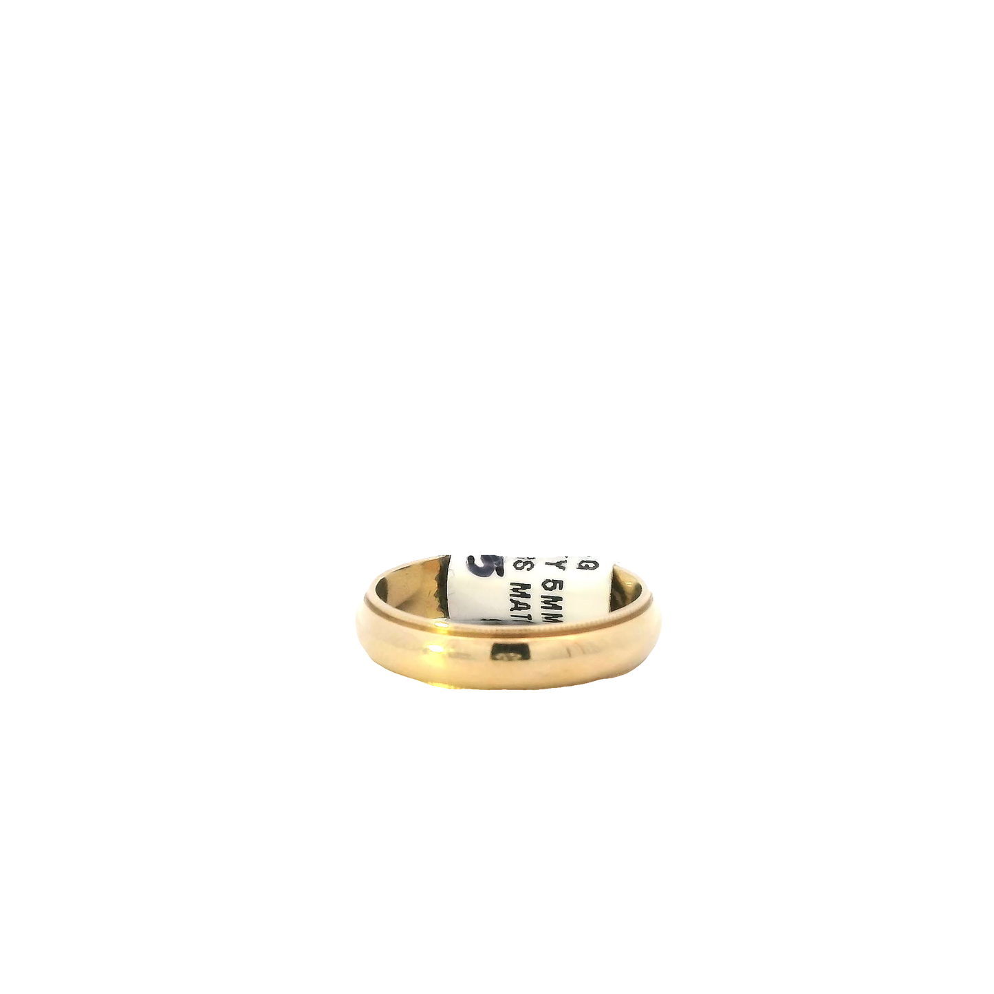 14K Yellow Gold 5MM Men's Band