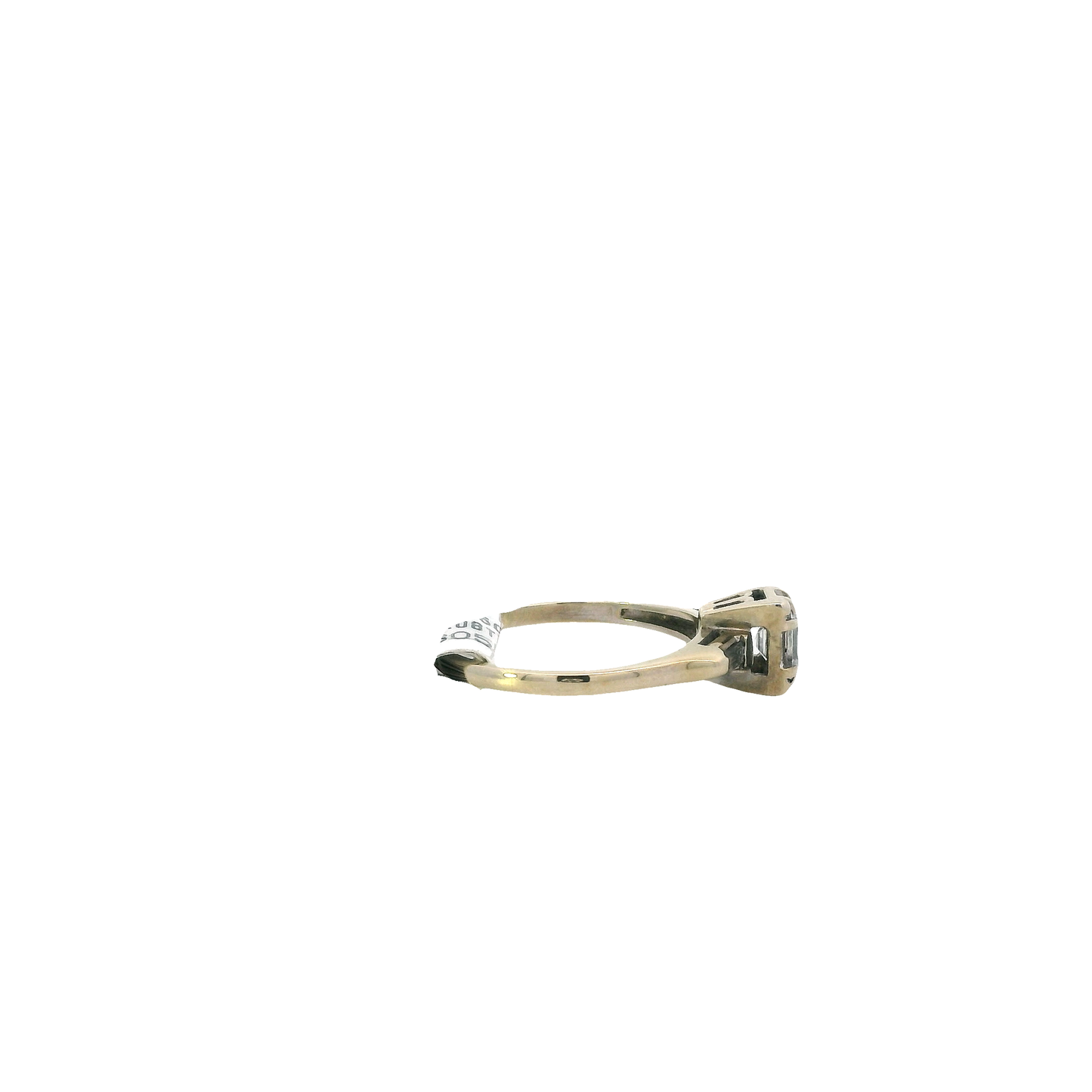 14K White Gold Diamond Women's Ring -0.53ct