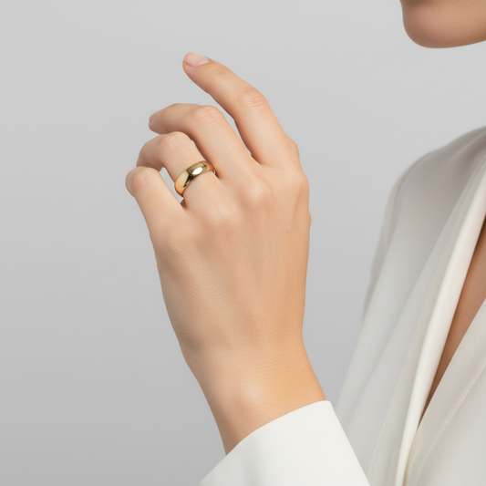 14K Yellow Gold 6MM Solid Women's Band