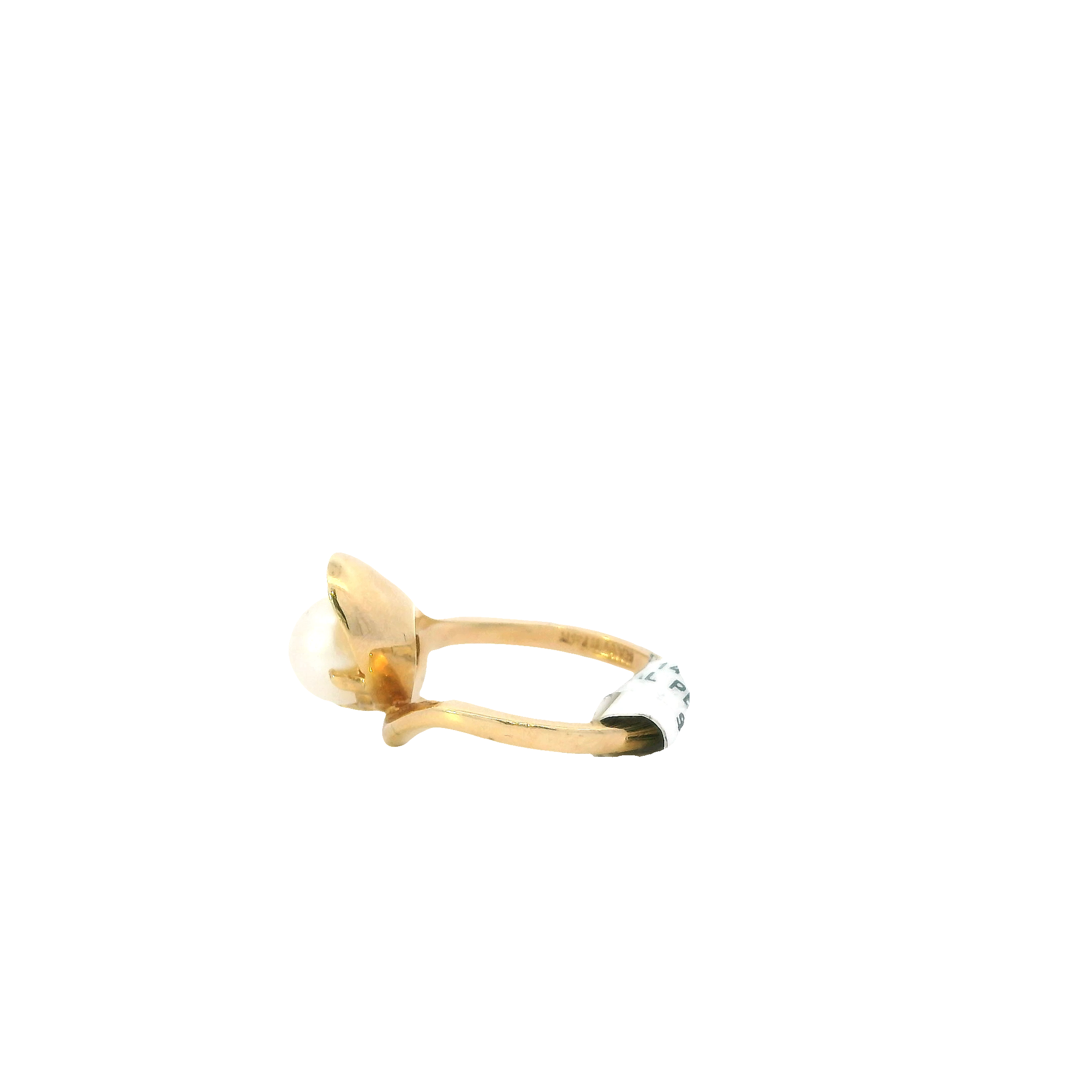 14K Yellow Gold Akoya Pearl Women's Ring