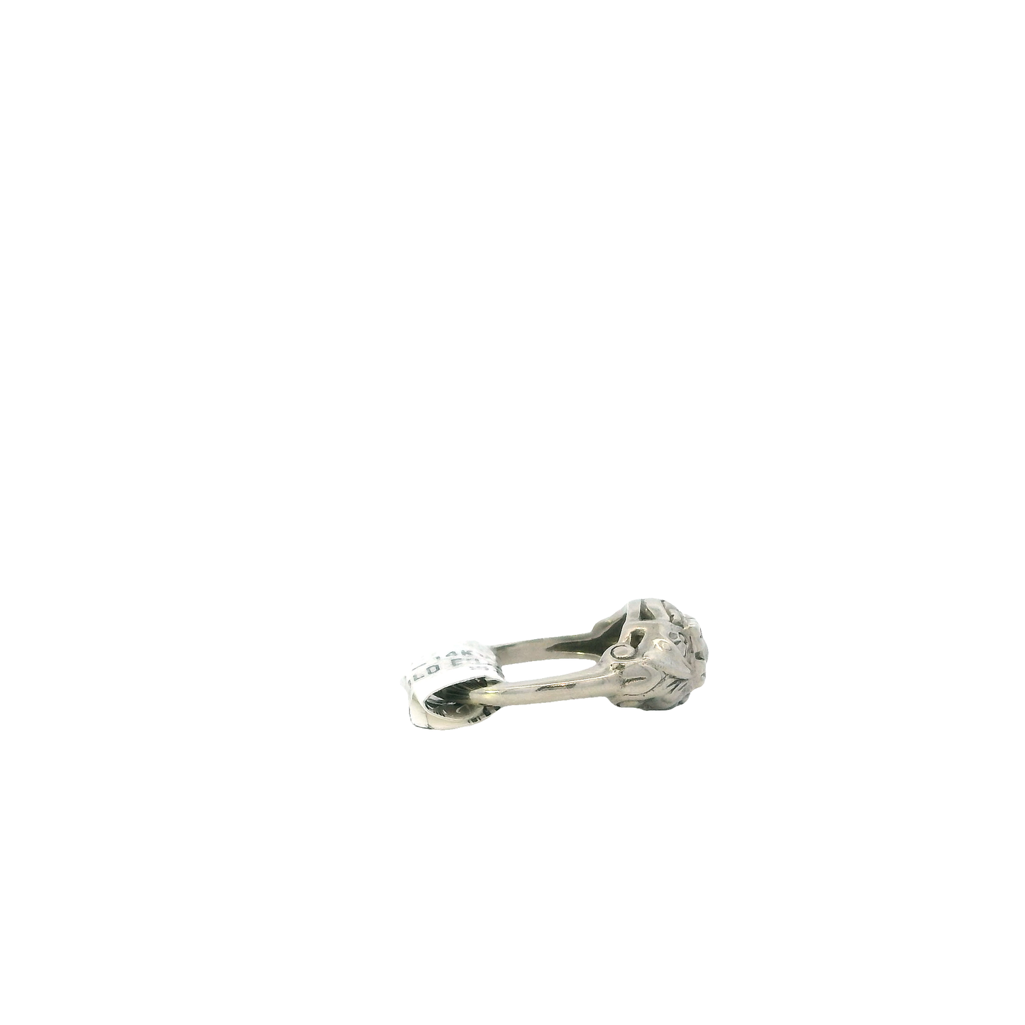 14K White Gold Old Euro Diamond Women's Ring -0.10ct