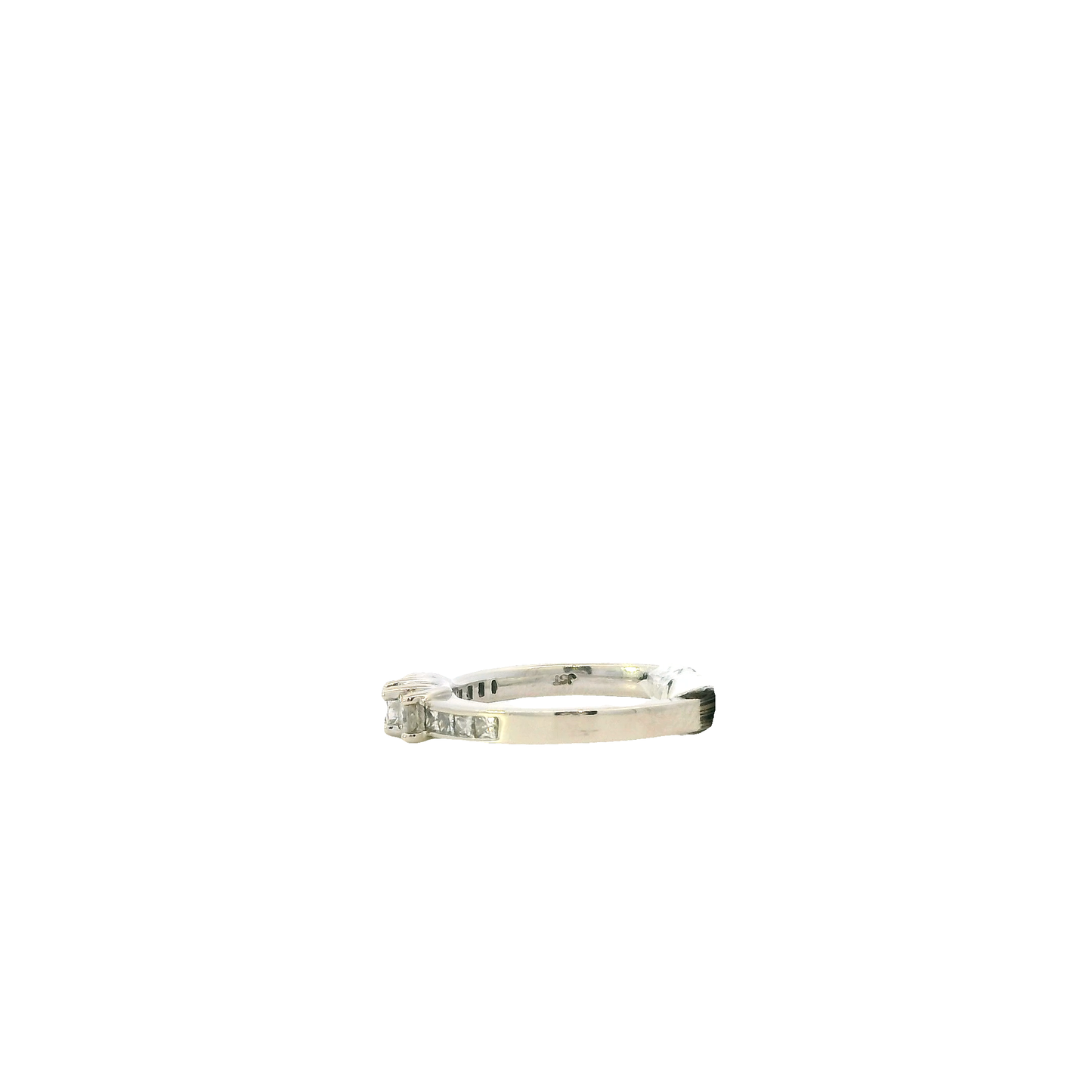10K White Gold Diamond Women's Ring -0.53ct