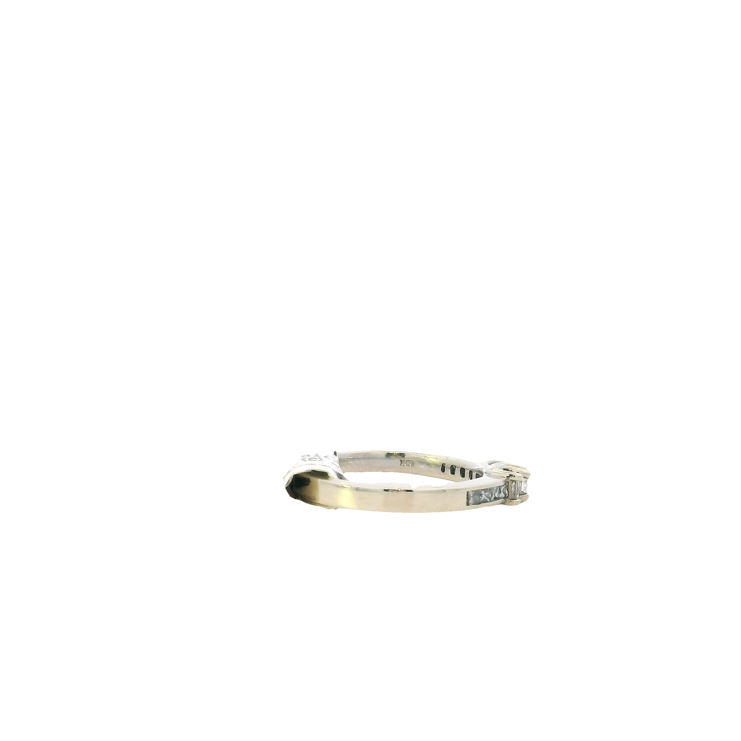 10K White Gold Diamond Women's Ring -0.53ct