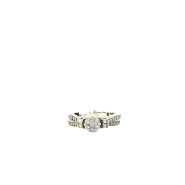 10K White Gold Diamond Women's Ring - 0.52ct