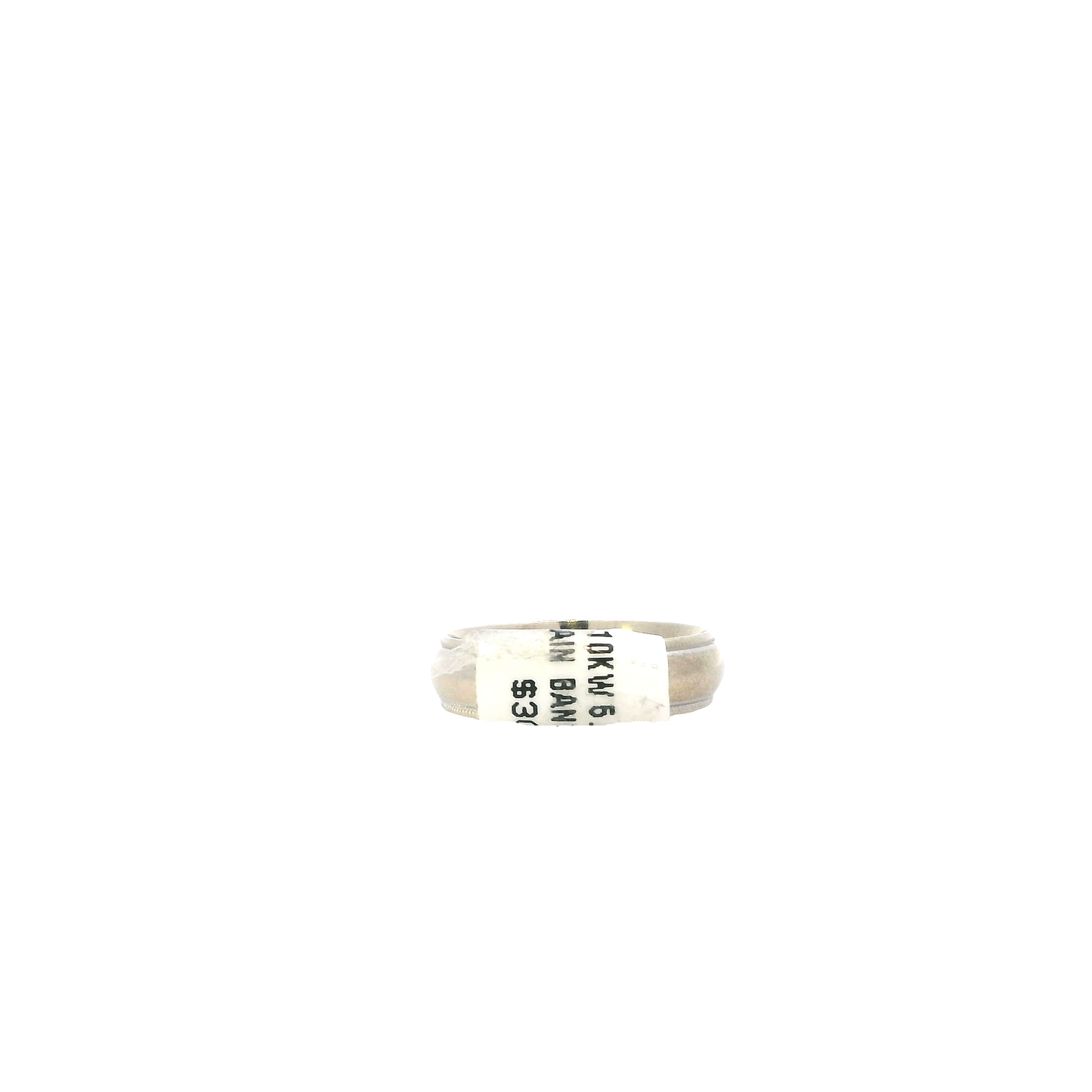 10K White Gold Milgrain Band
