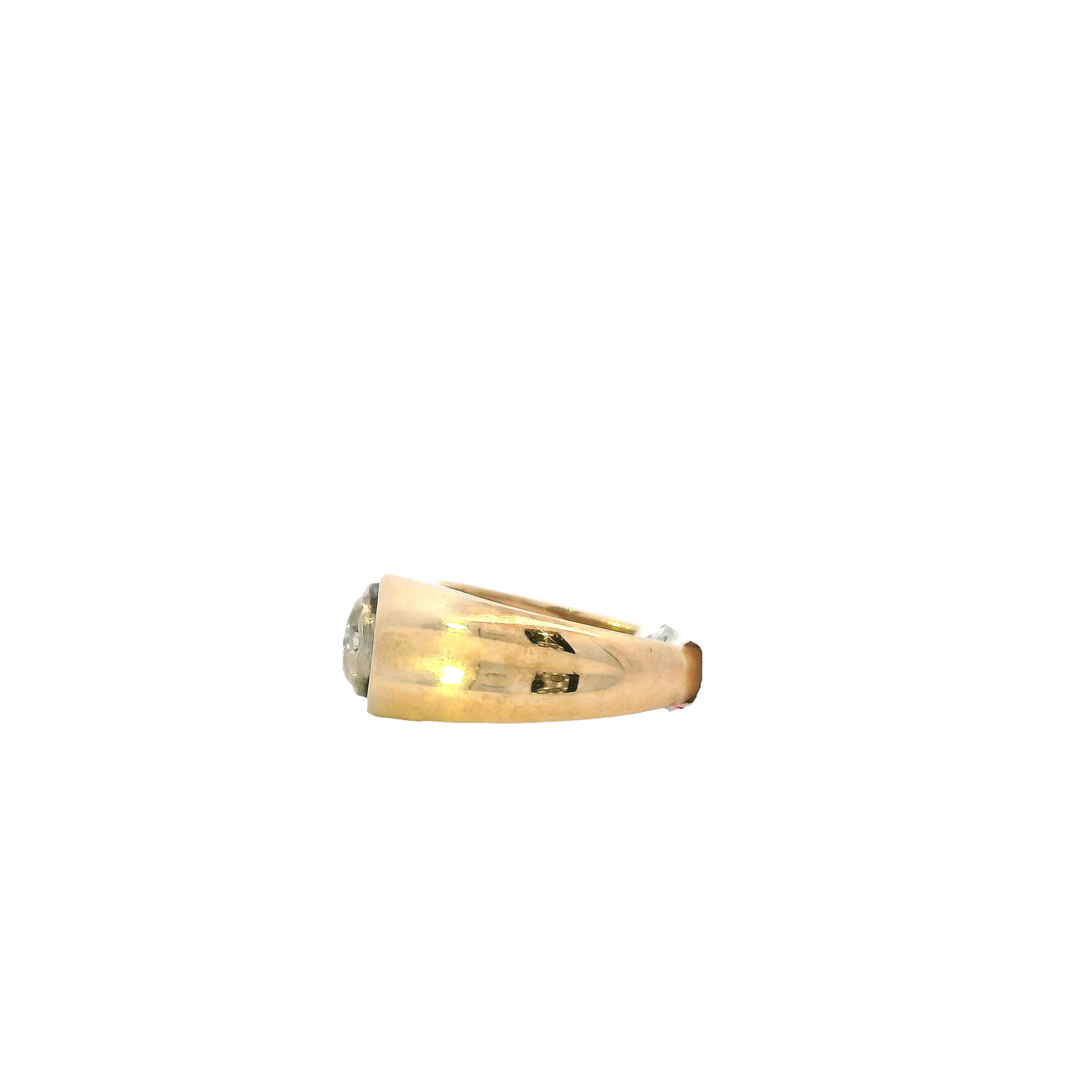 10K Yellow & White Gold Diamond Ring - 0.17ct