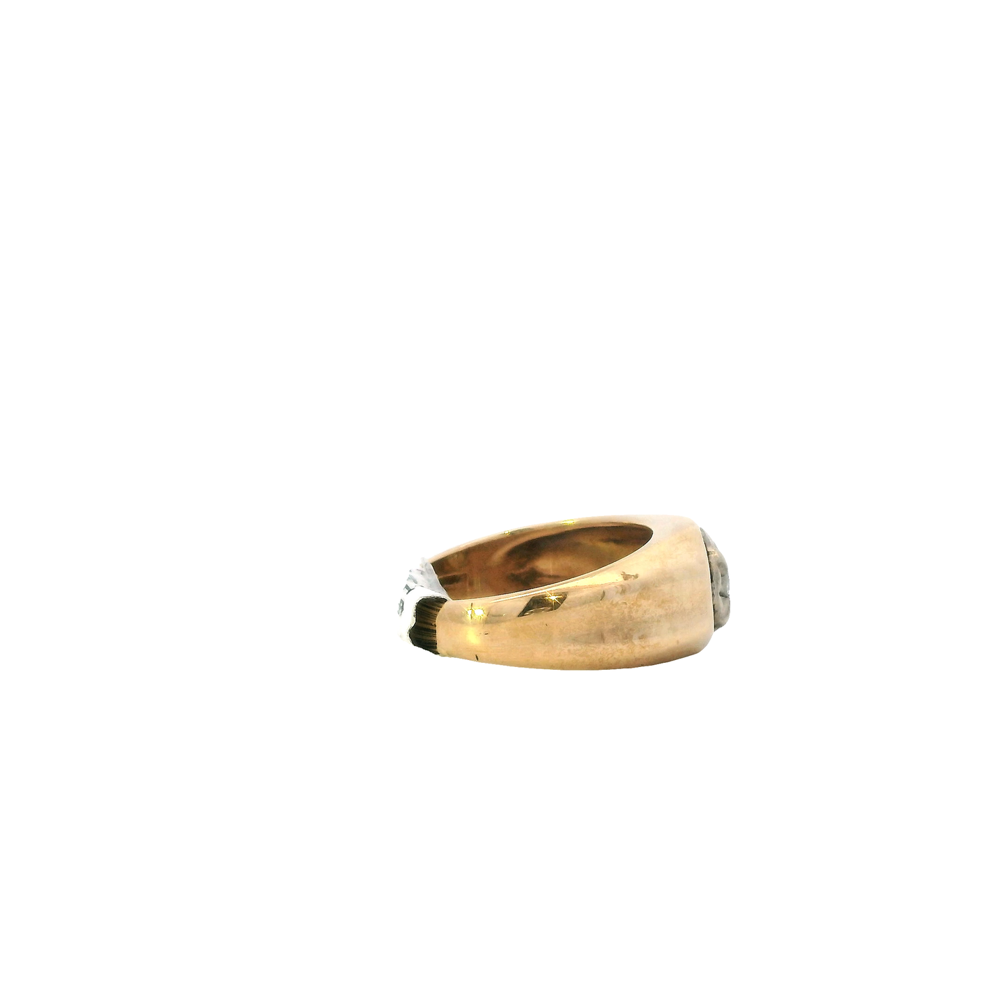 10K Yellow & White Gold Diamond Ring - 0.17ct