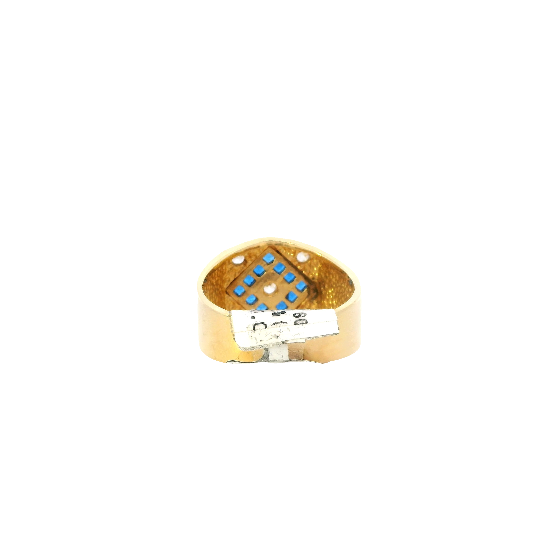 14K Yellow & White Gold Topaz & Cubic Zirconia Ring