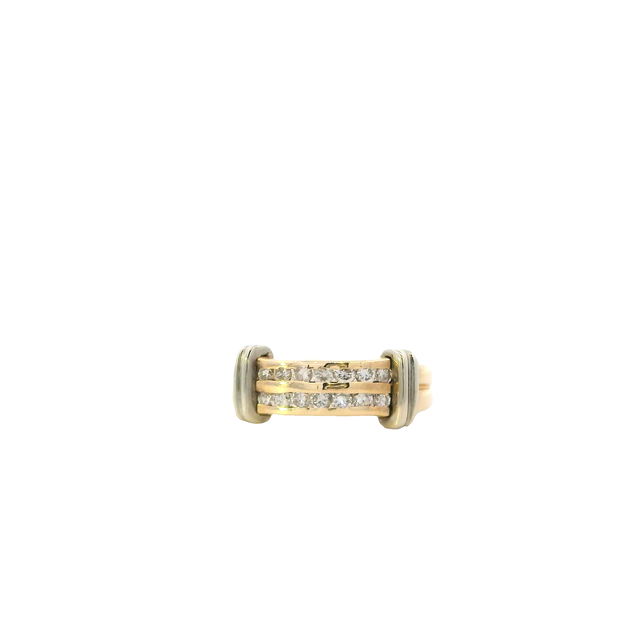 14K Yellow Gold Diamond Women's Ring -0.56ct