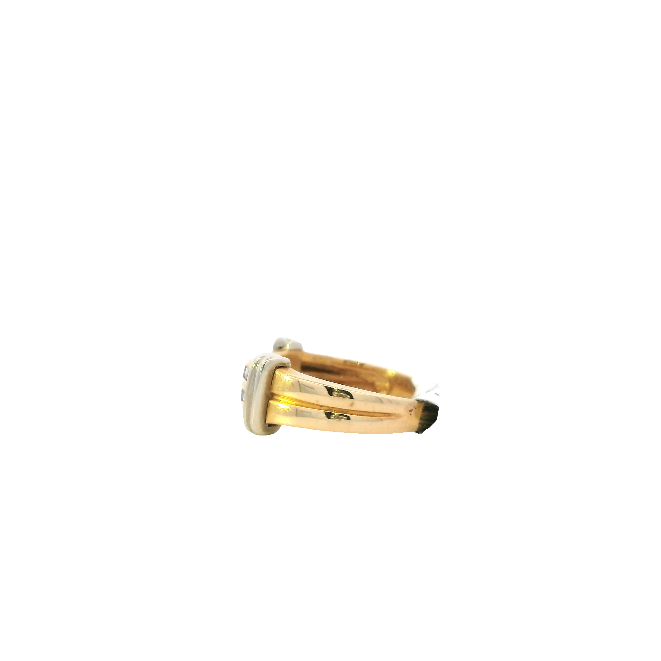 14K Yellow Gold Diamond Women's Ring -0.56ct