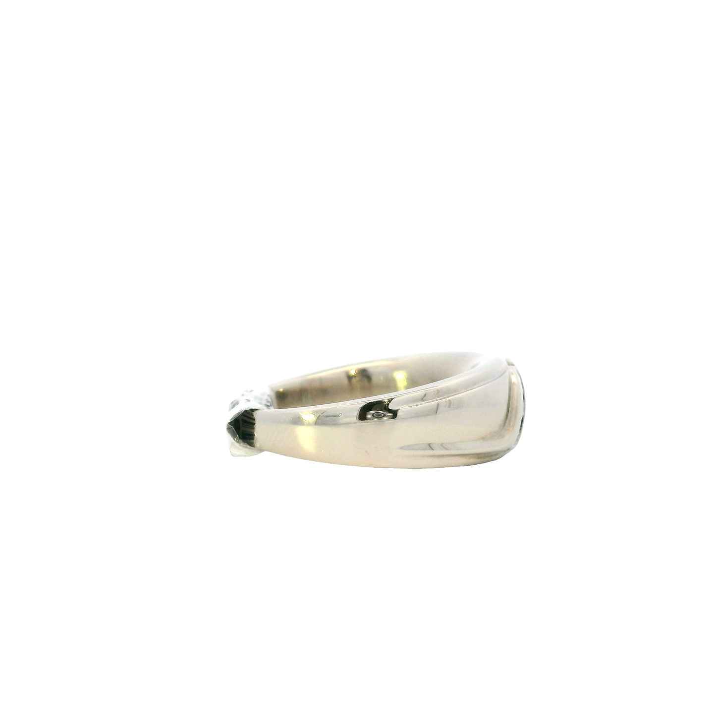 14K White Gold Diamond Men's Ring - 0.55ct