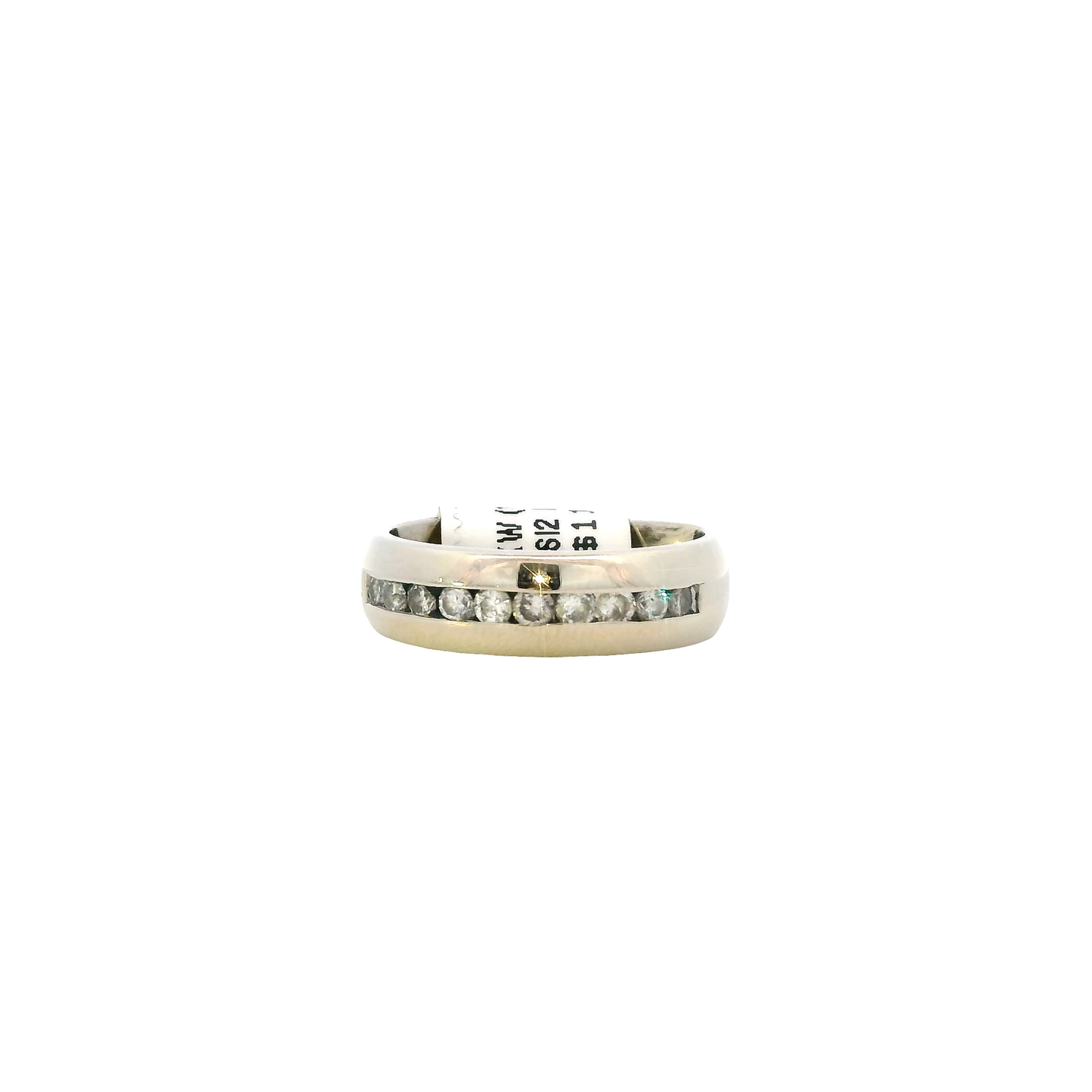 14K White Gold Diamond Men's Ring -0.50ct