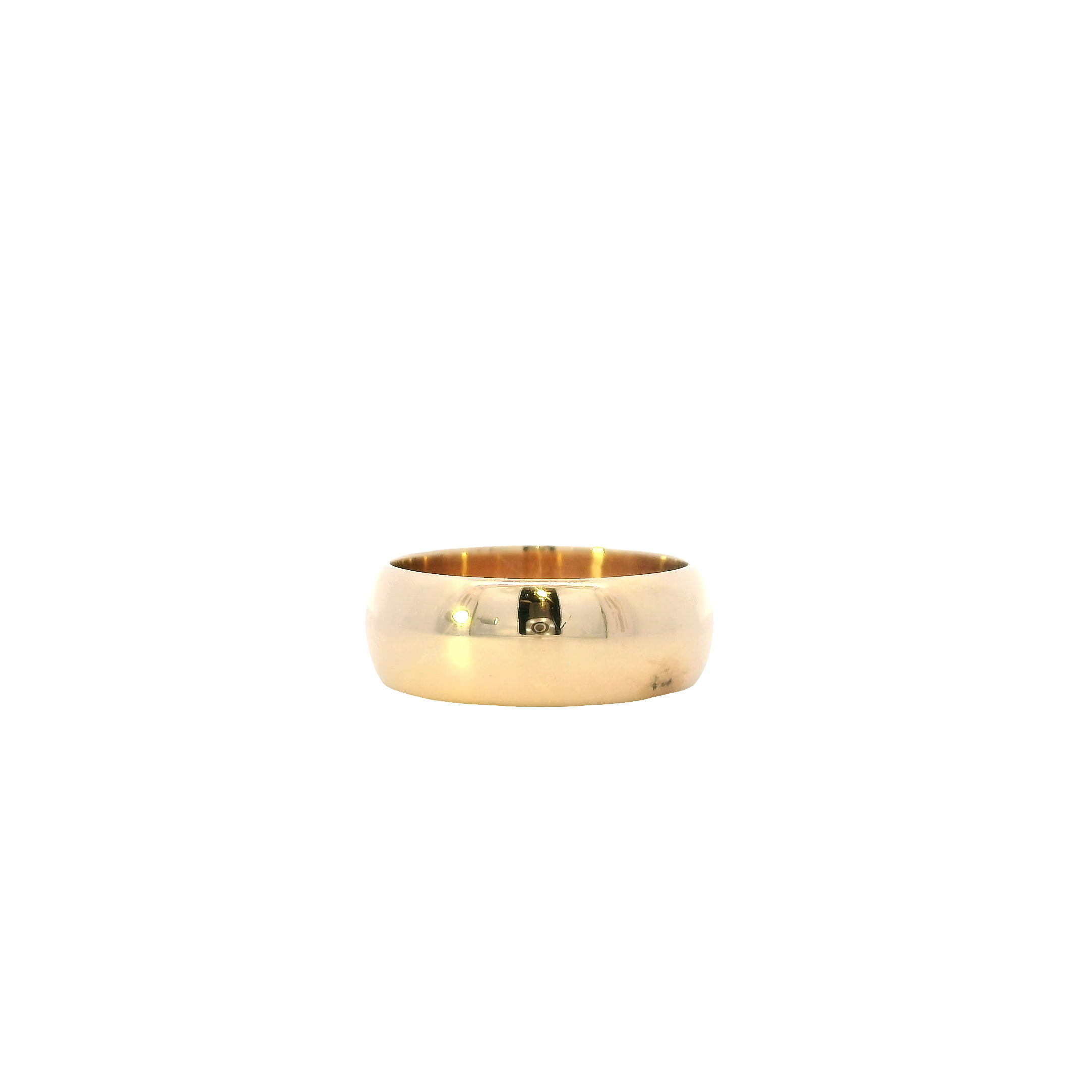 14K Yellow Gold 8MM Band