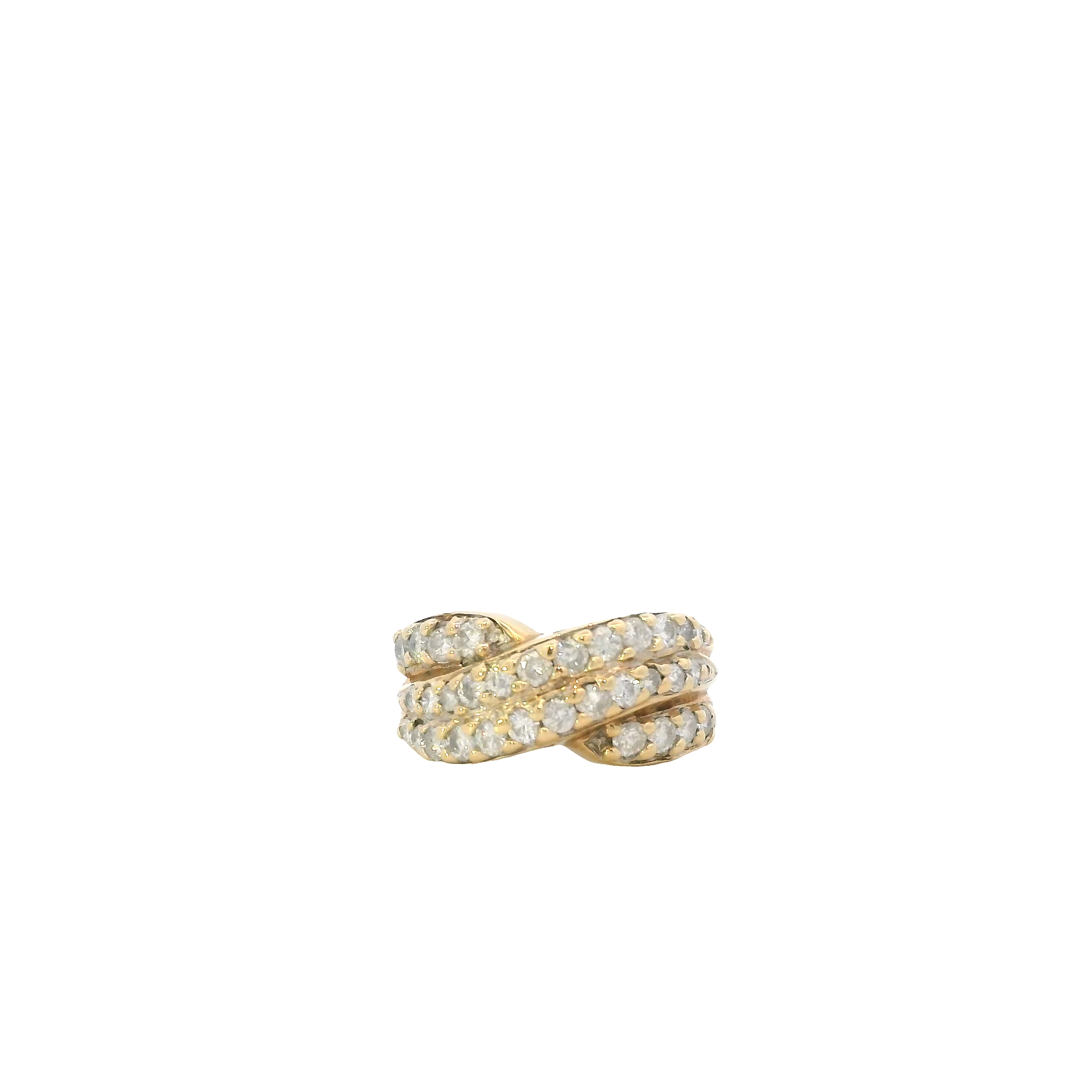 14K Yellow Gold Diamond Women's Ring -1.00ct