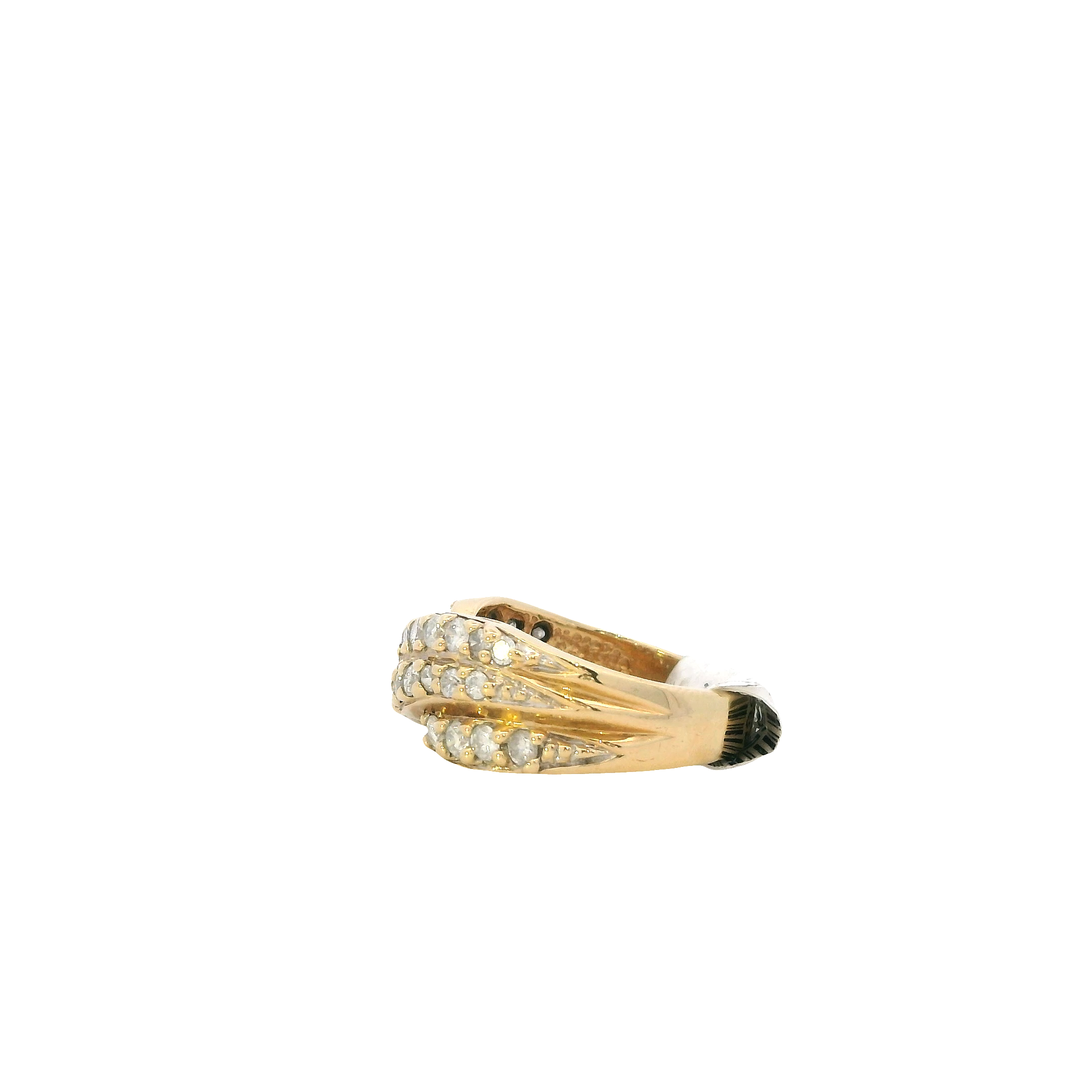 14K Yellow Gold Diamond Women's Ring -1.00ct