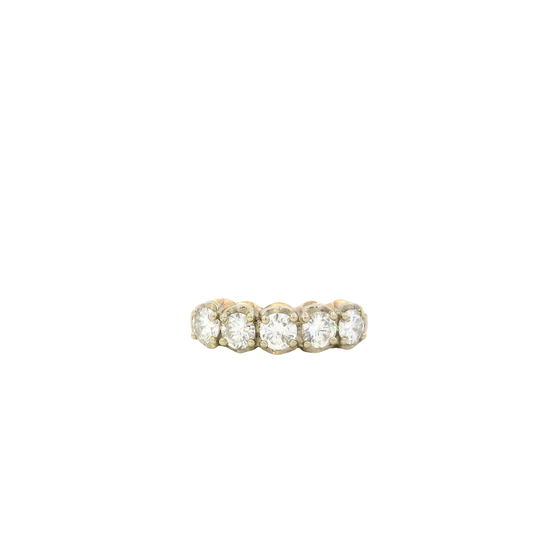 14K Yellow Gold Diamond Women's Ring -1.02ct