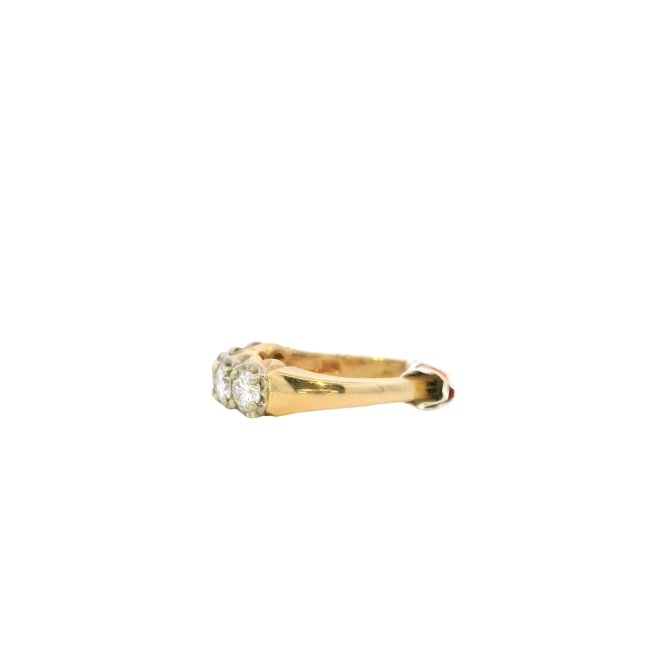 14K Yellow Gold Diamond Women's Ring -1.02ct