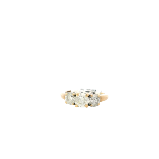 14K Yellow Gold Diamond Women's Ring -1.39ct