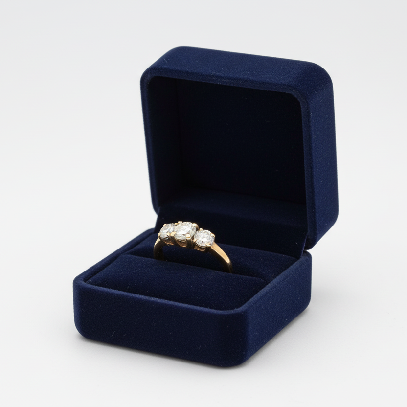 14K Yellow Gold Diamond Women's Ring -1.39ct