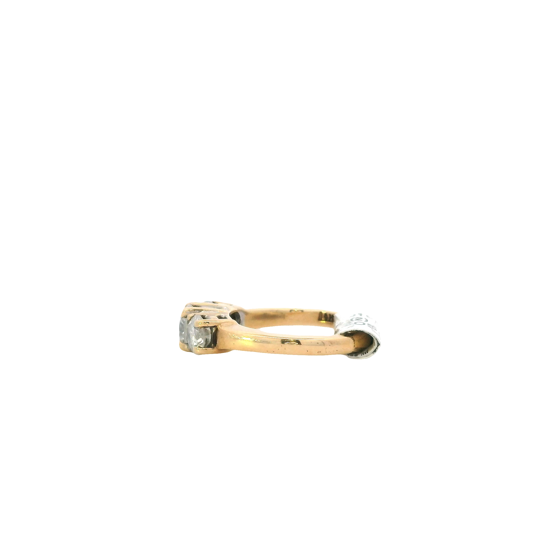 14K Yellow Gold Diamond Women's Ring -1.39ct