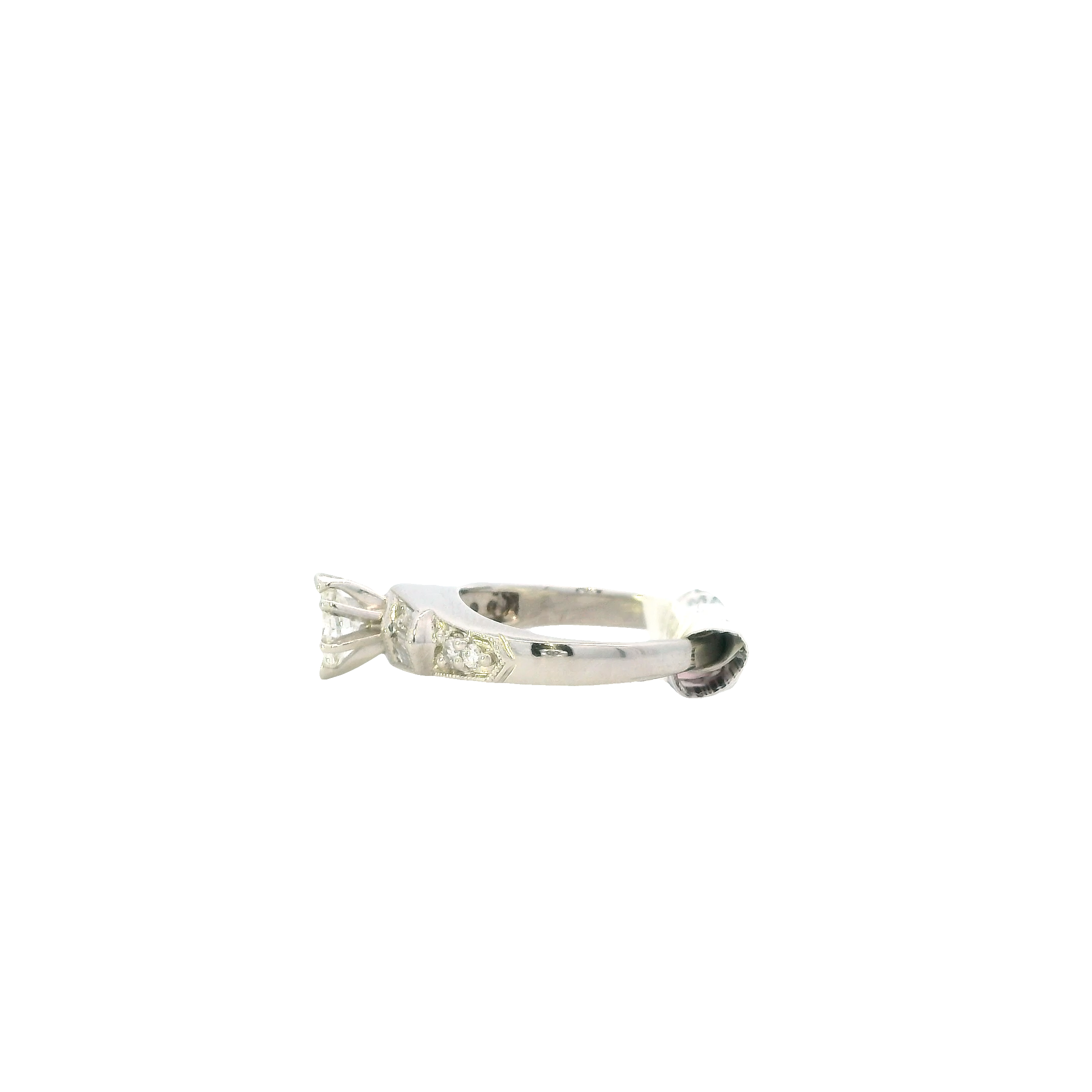 Platinum Diamond Women's Ring -0.48ct