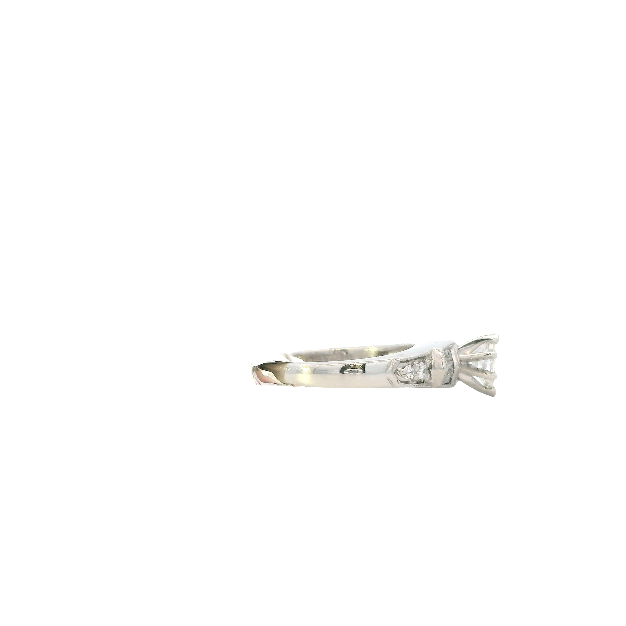 Platinum Diamond Women's Ring -0.48ct