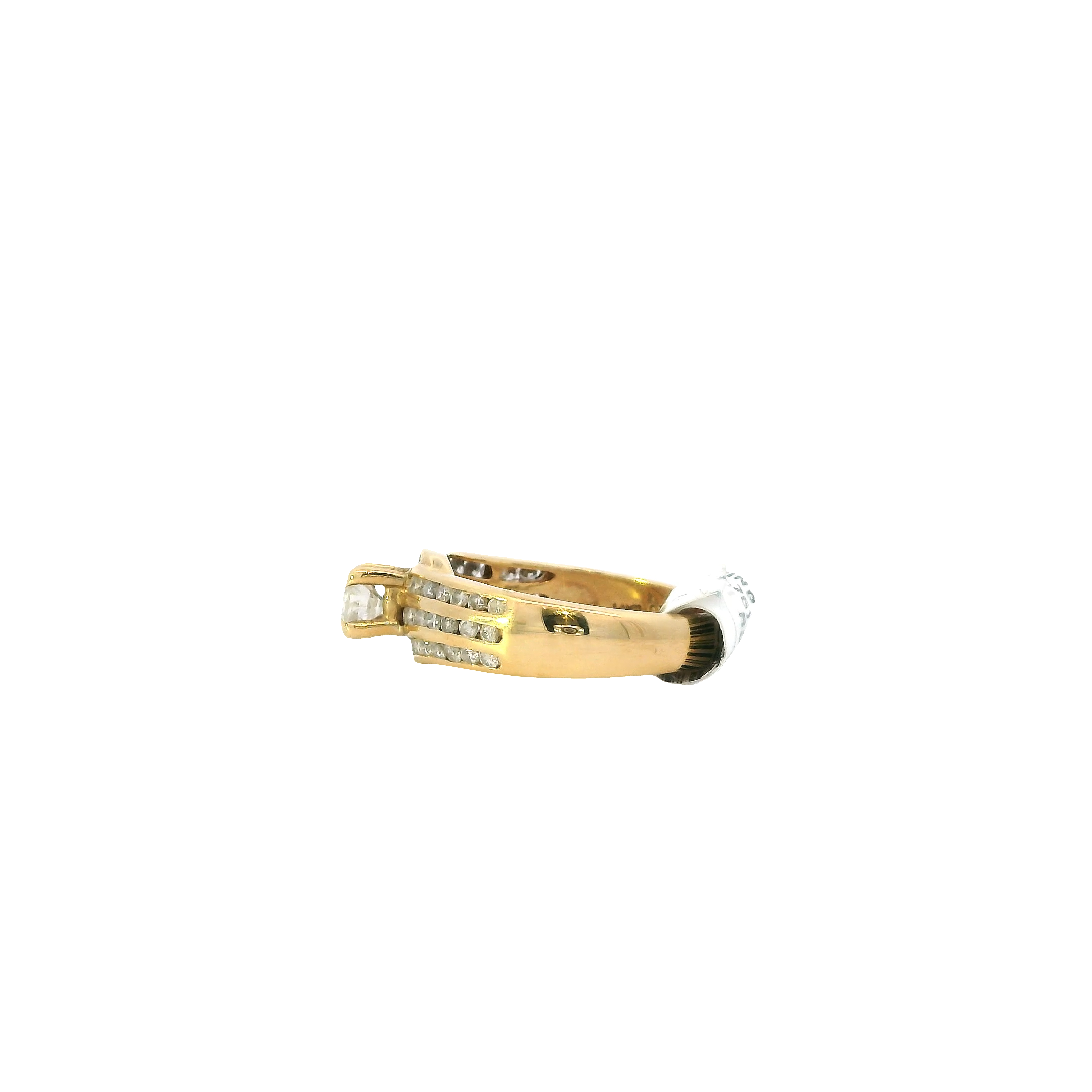 14K Yellow Gold Diamond Women's Ring -1.02ct
