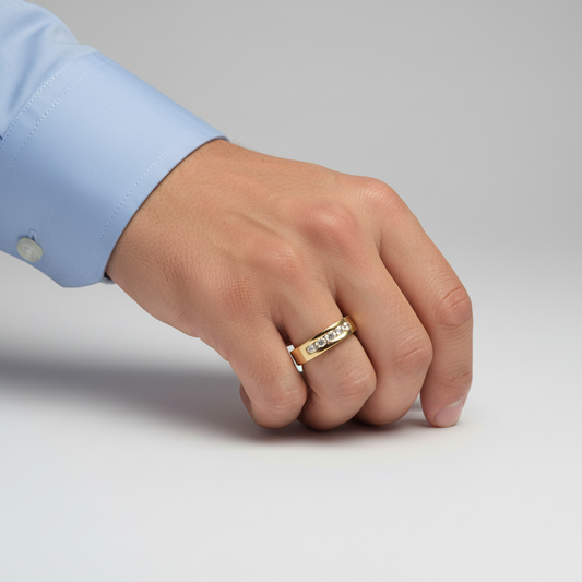14K Yellow Gold Diamond Ring -0.63ct