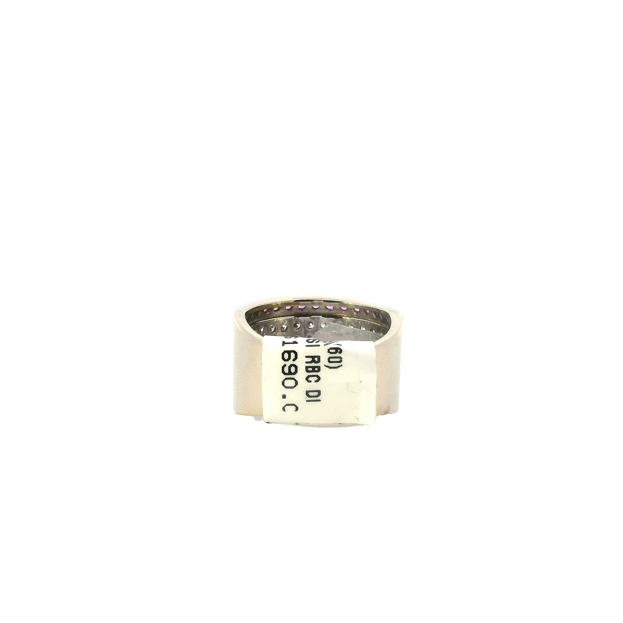 14K White Gold Diamond & Pink Sapphire Ring -1.13ct