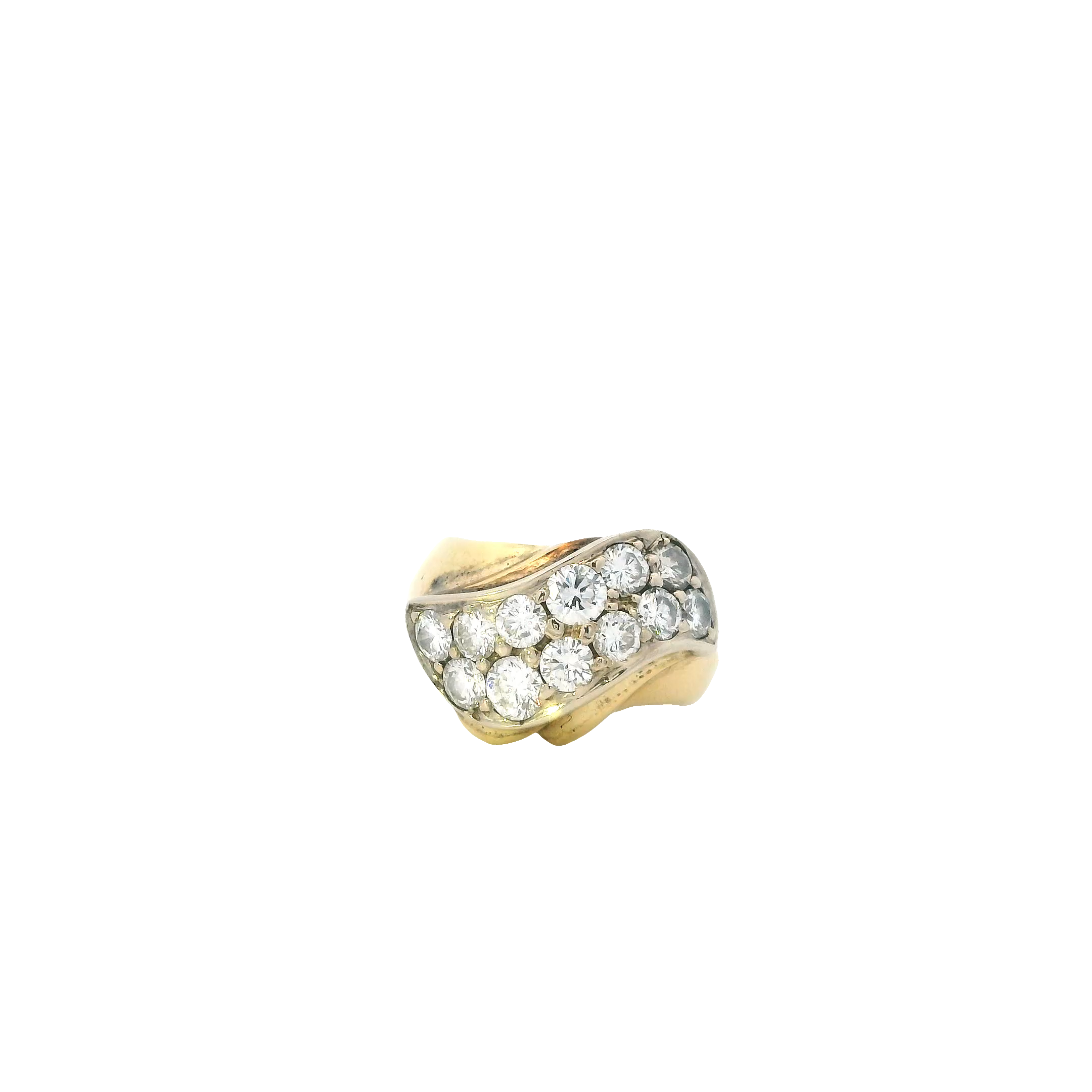 14K Yellow Gold Diamond Ring - 1.54ct