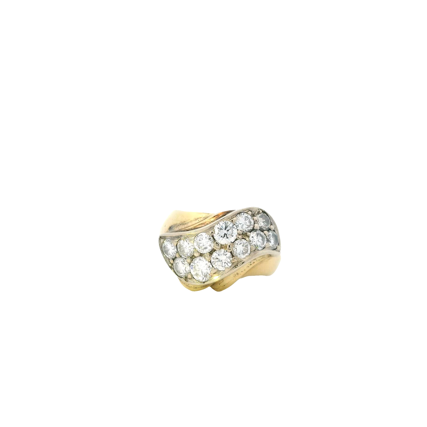14K Yellow Gold Diamond Ring - 1.54ct