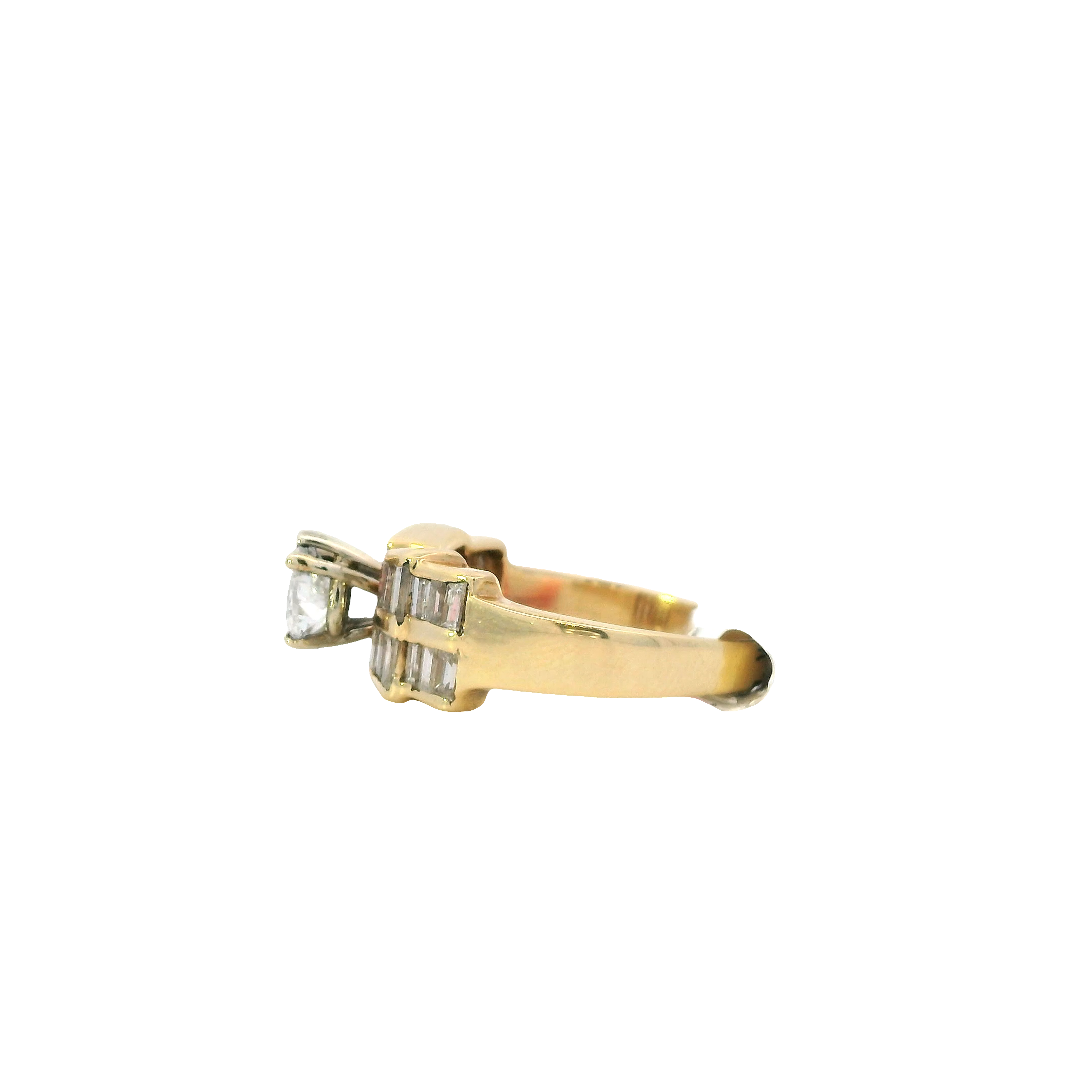 14K Yellow & White Gold Diamond Ring - 1.64ct