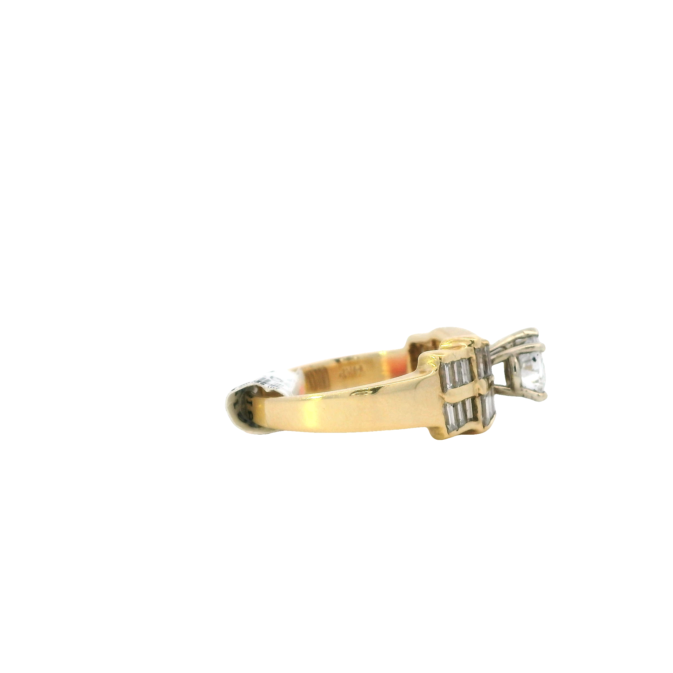 14K Yellow & White Gold Diamond Ring - 1.64ct