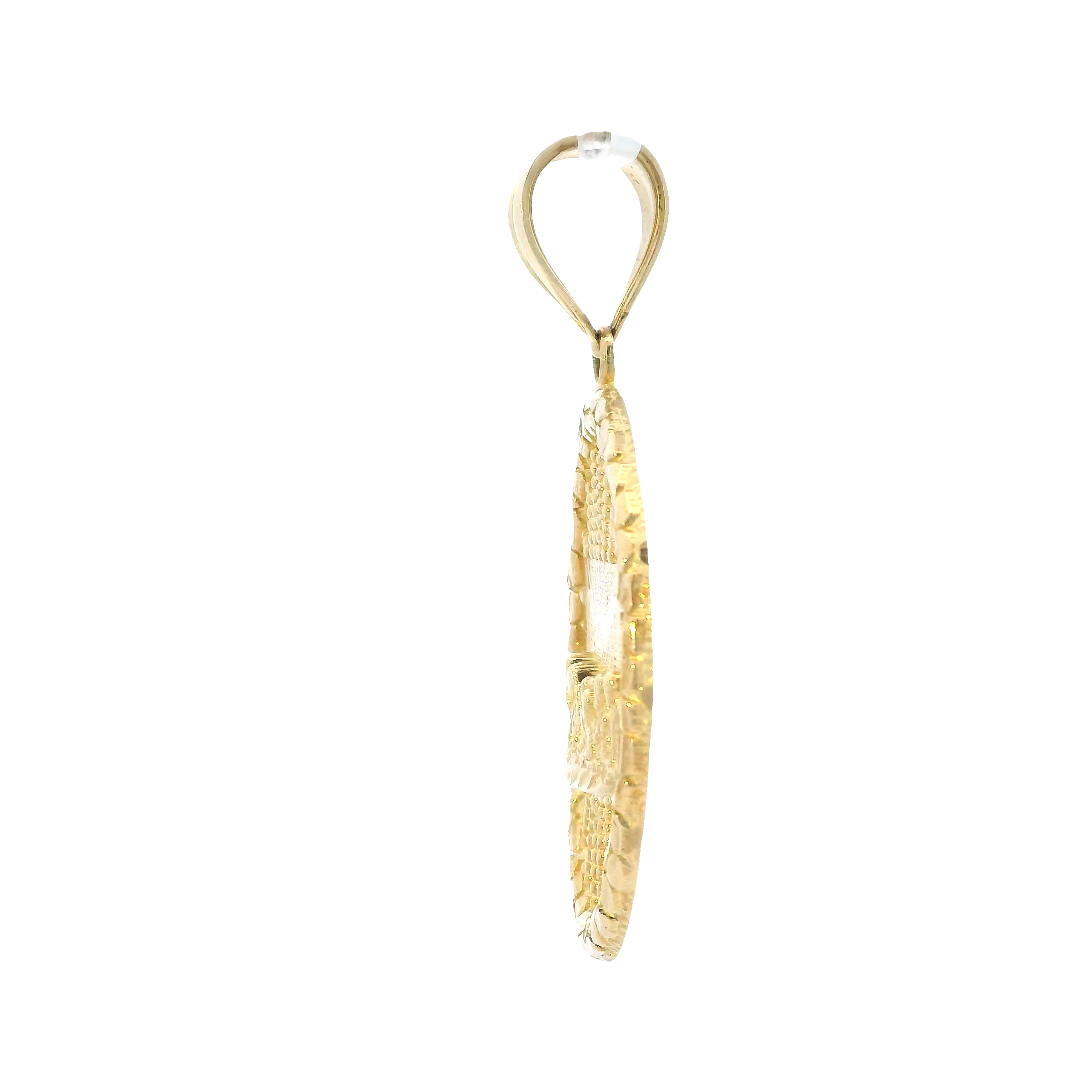 10K Yellow Gold Nugget Last Supper Pendant