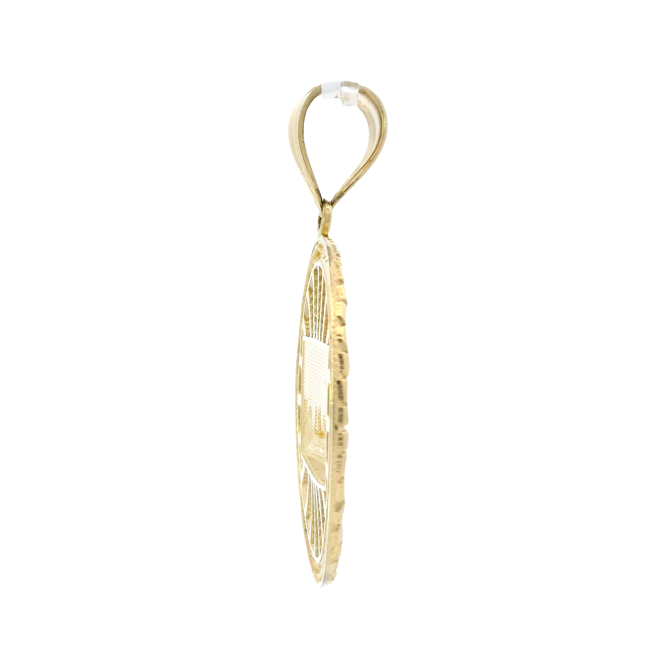 10K Yellow Gold Nugget Last Supper Pendant