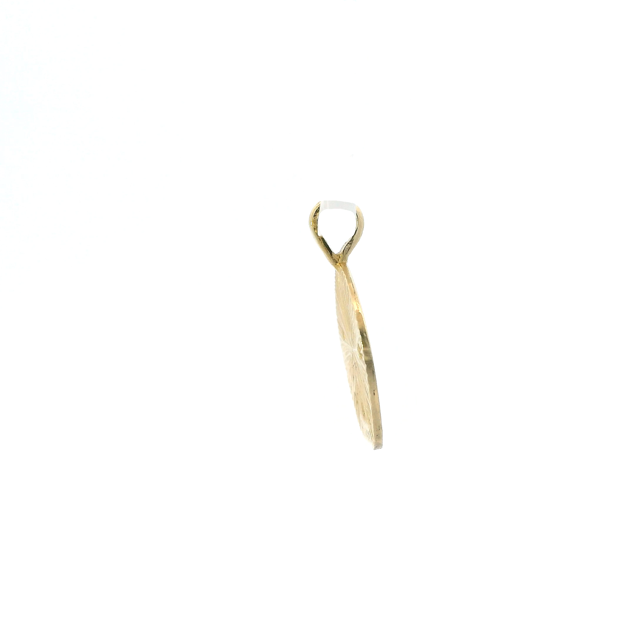 14K Yellow Gold Sand Dollar Pendant