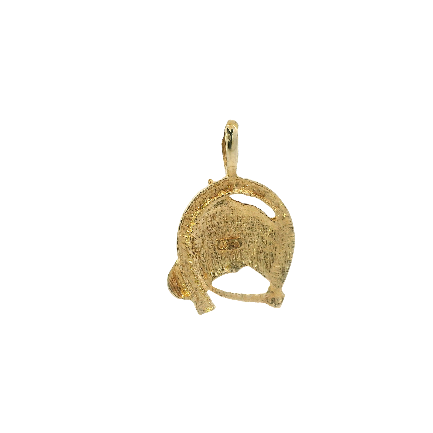 10K Yellow Gold Horse/Horseshoe Pendant