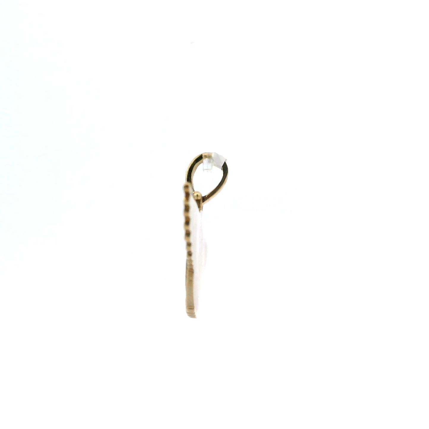 10K Yellow Gold Diamond Bentley Logo Pendant - 0.10ct