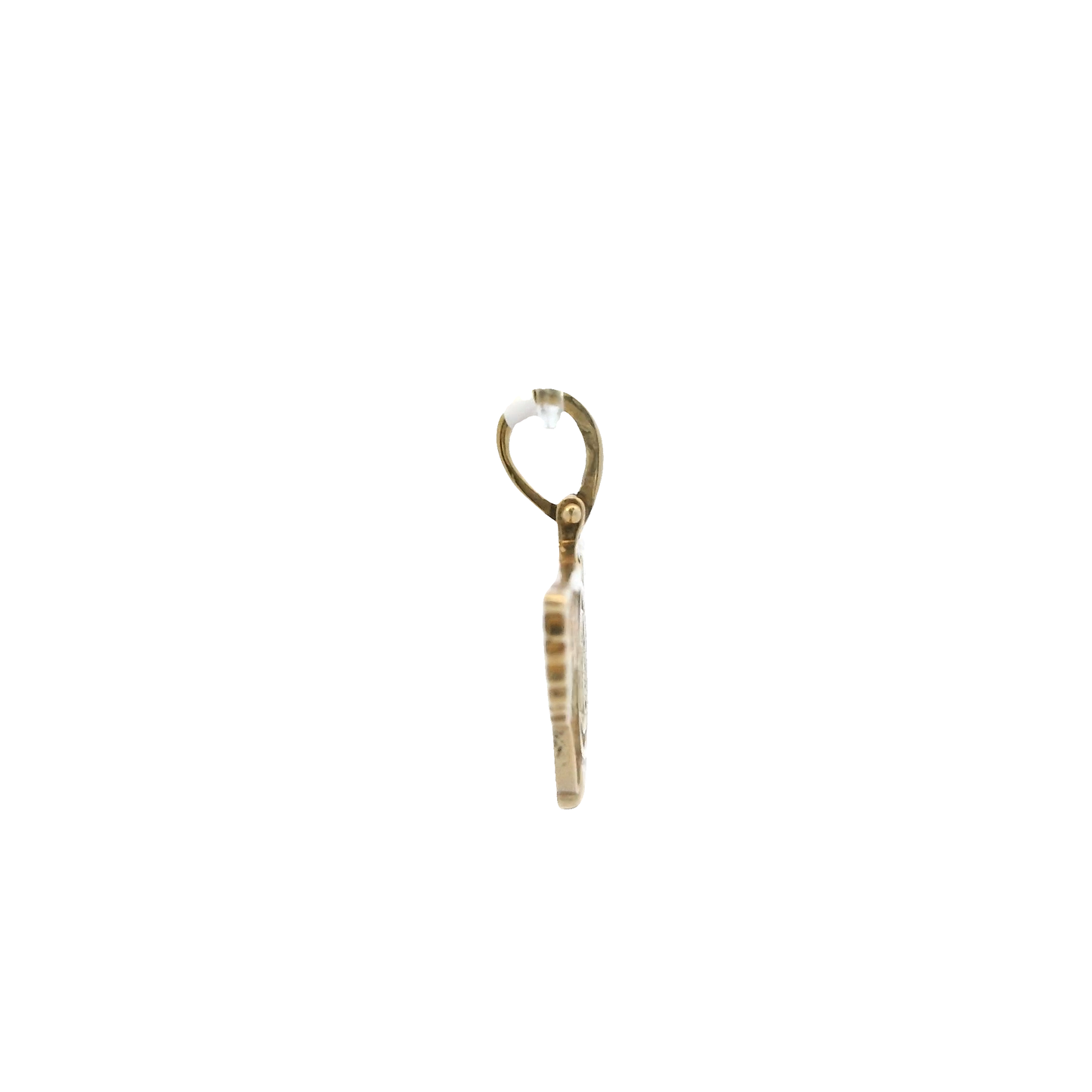 10K Yellow Gold Diamond Bentley Logo Pendant - 0.10ct