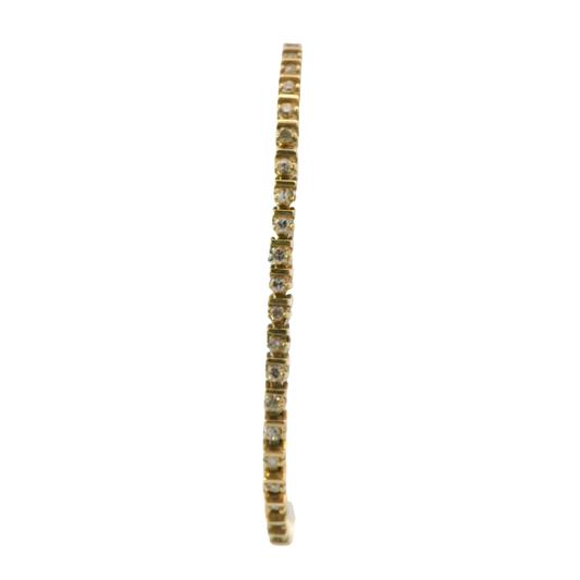 14K Yellow Gold Diamond Tennis Bracelet