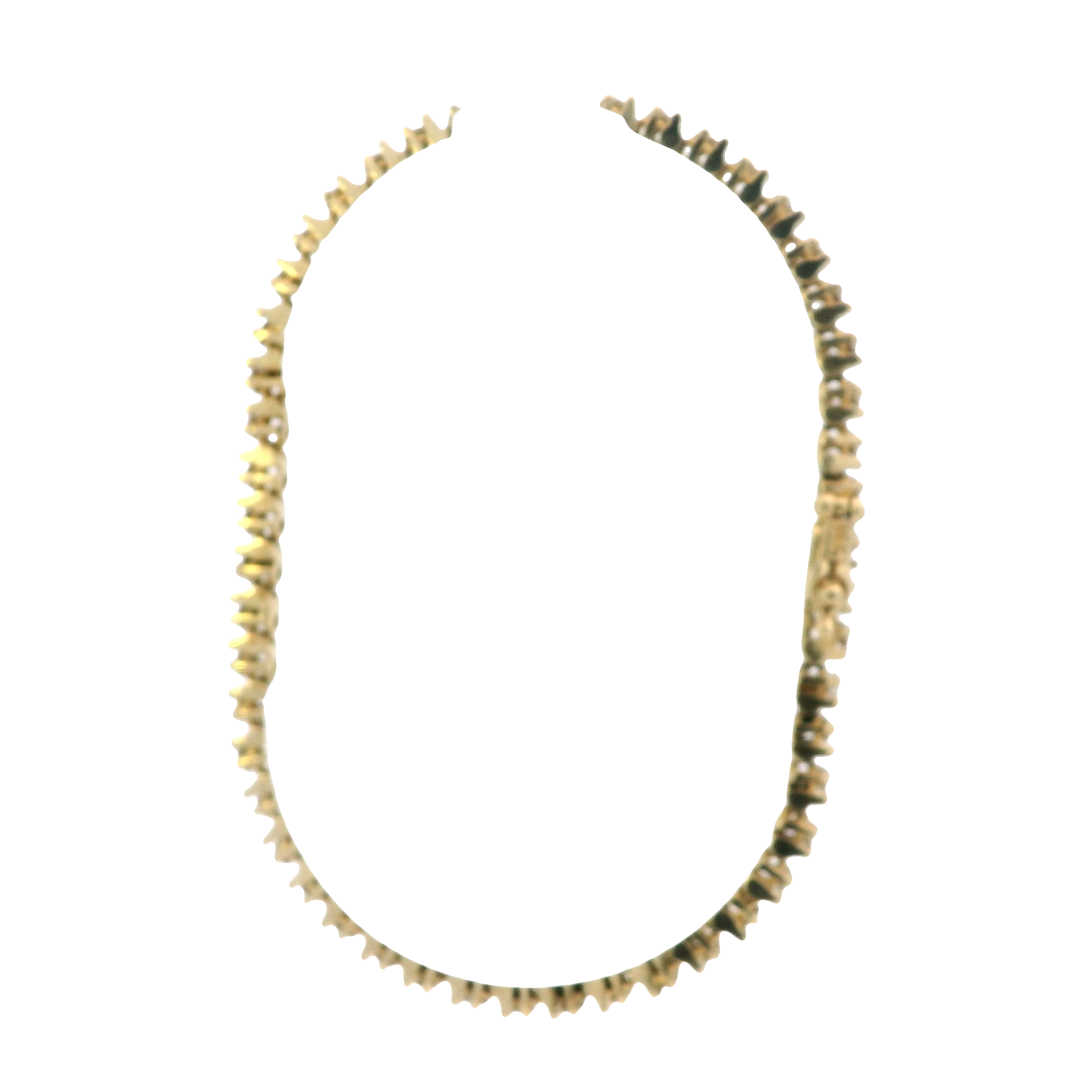 14K Yellow Gold Diamond Tennis Bracelet