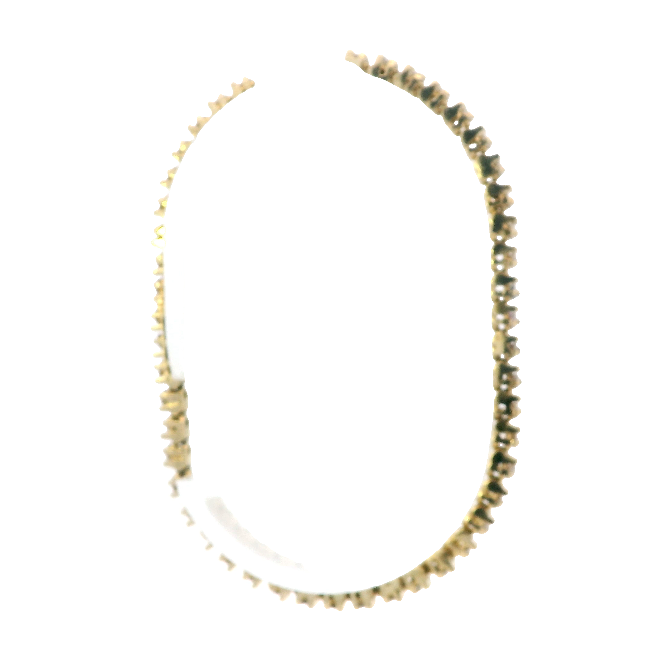 14K Yellow Gold Diamond Tennis Bracelet