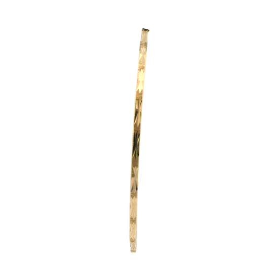 New 14K Yellow Gold Star Design Bangle