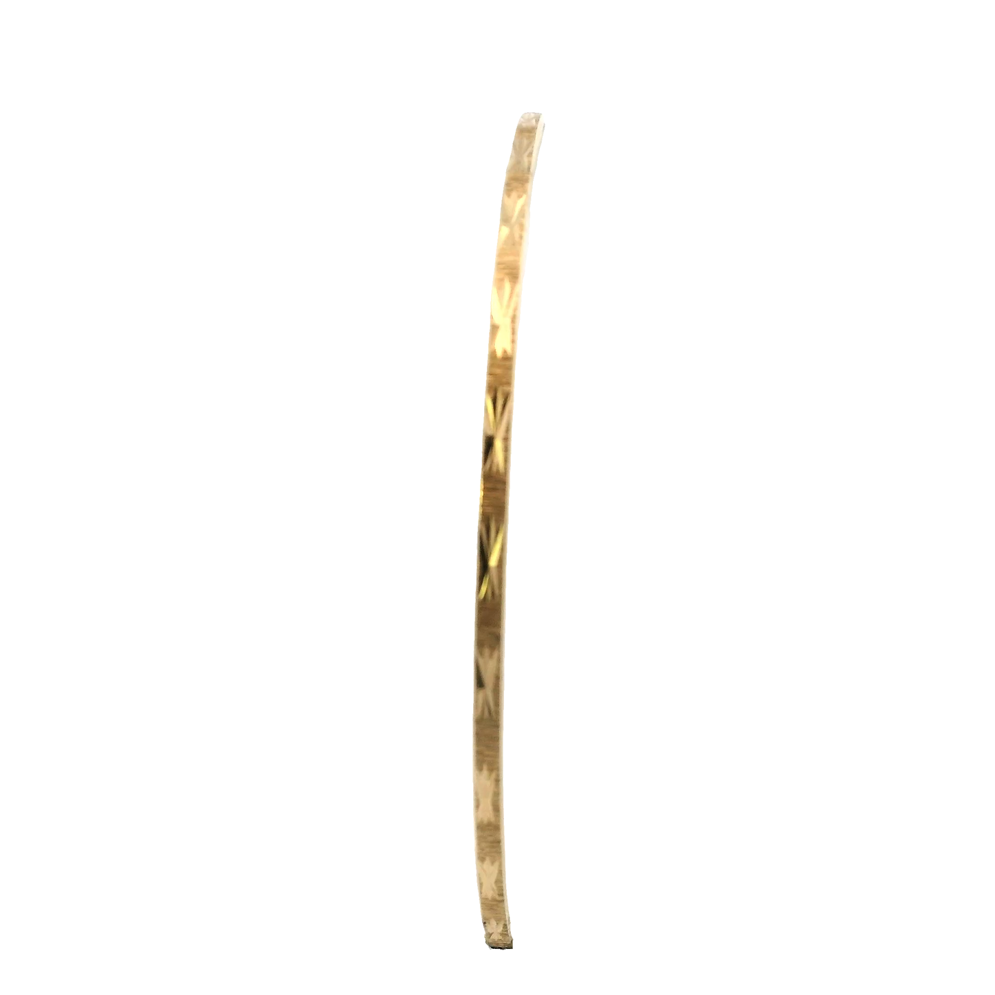 New 14K Yellow Gold Star Design Bangle Bracelet