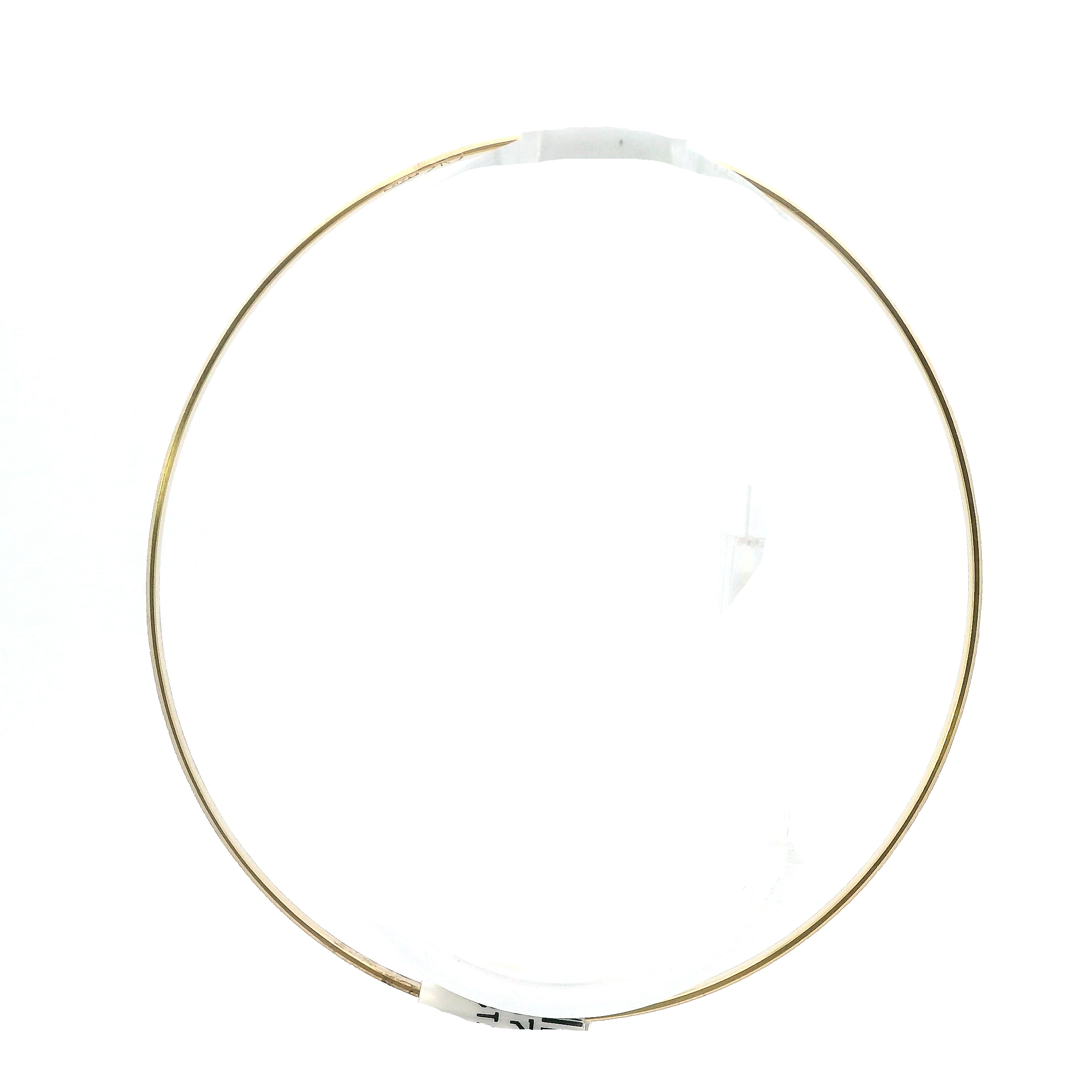 New 14K Yellow Gold Star Design Bangle Bracelet