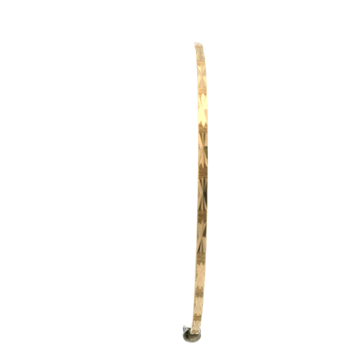 New 14K Yellow Gold Star Design Bangle Bracelet